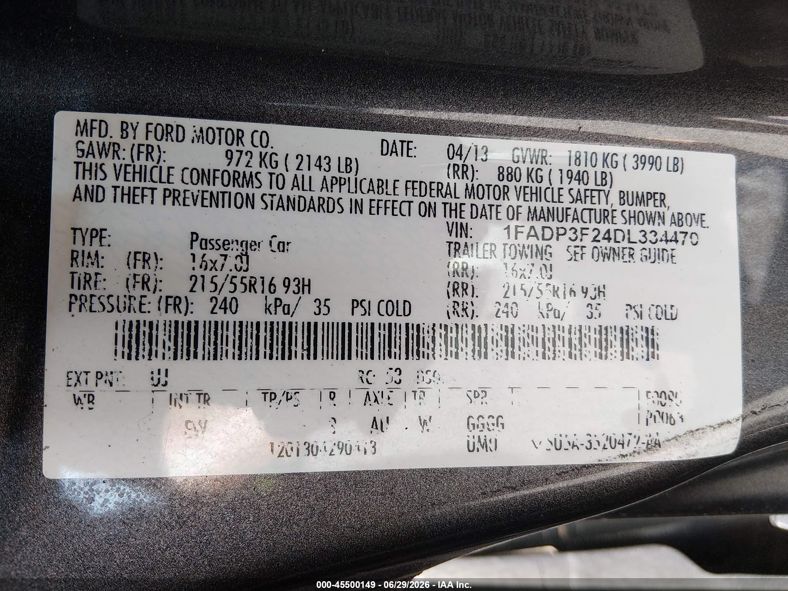 2013 Ford Focus Se Серый vin: 1FADP3F24DL334470