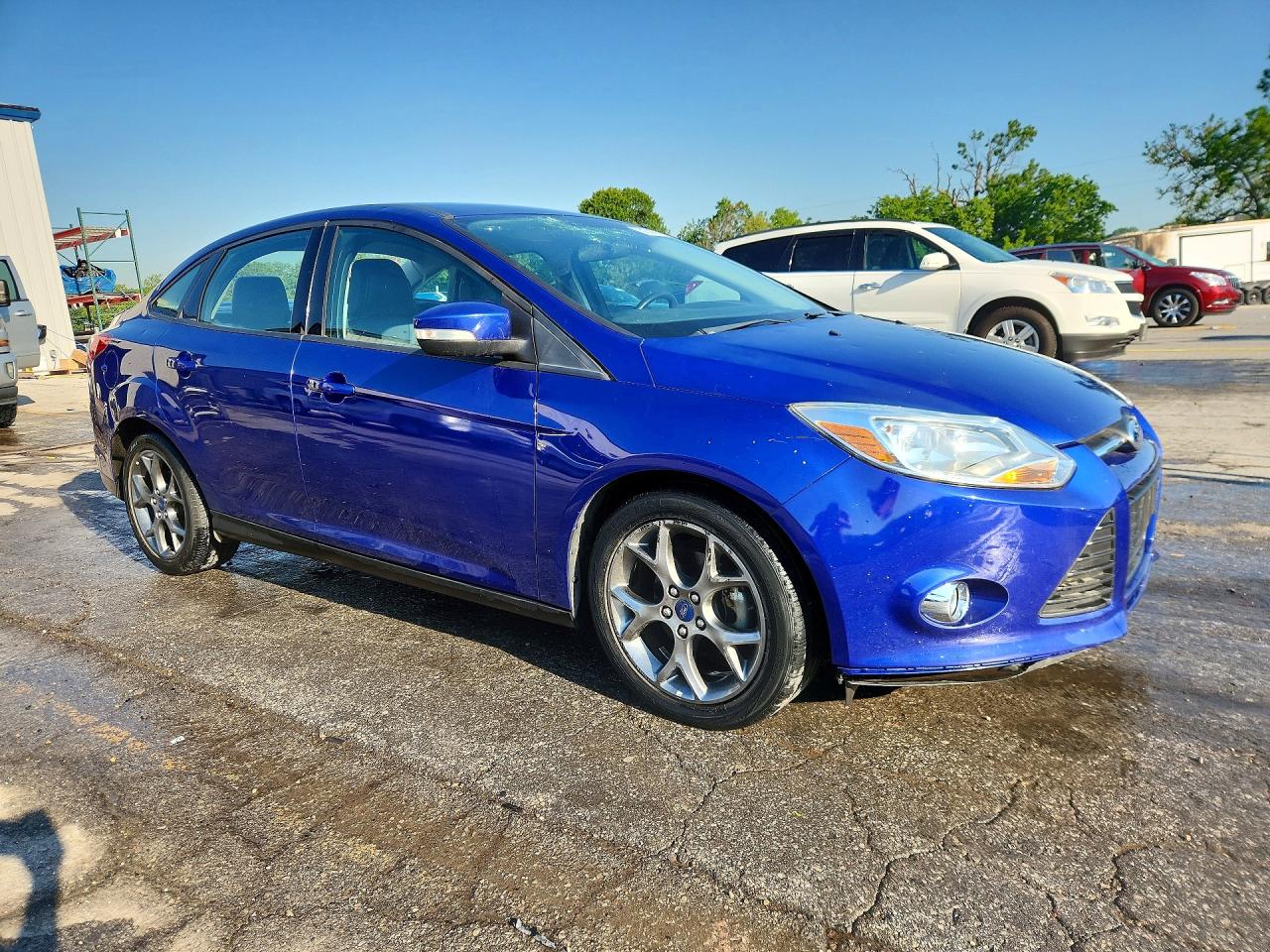 2013 Ford Focus Se Blue vin: 1FADP3F24DL345307
