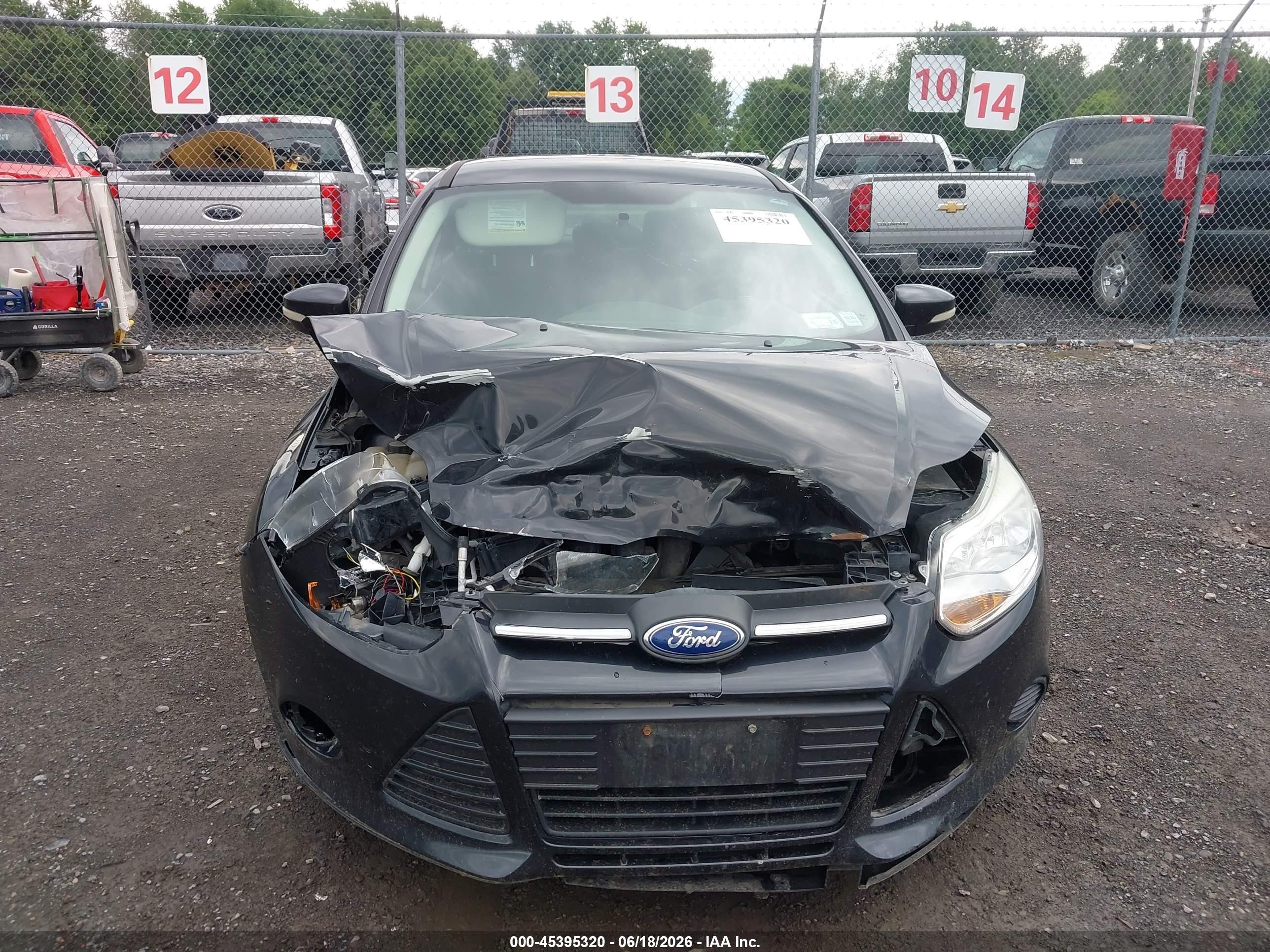 2013 Ford Focus Se Black vin: 1FADP3F24DL358669