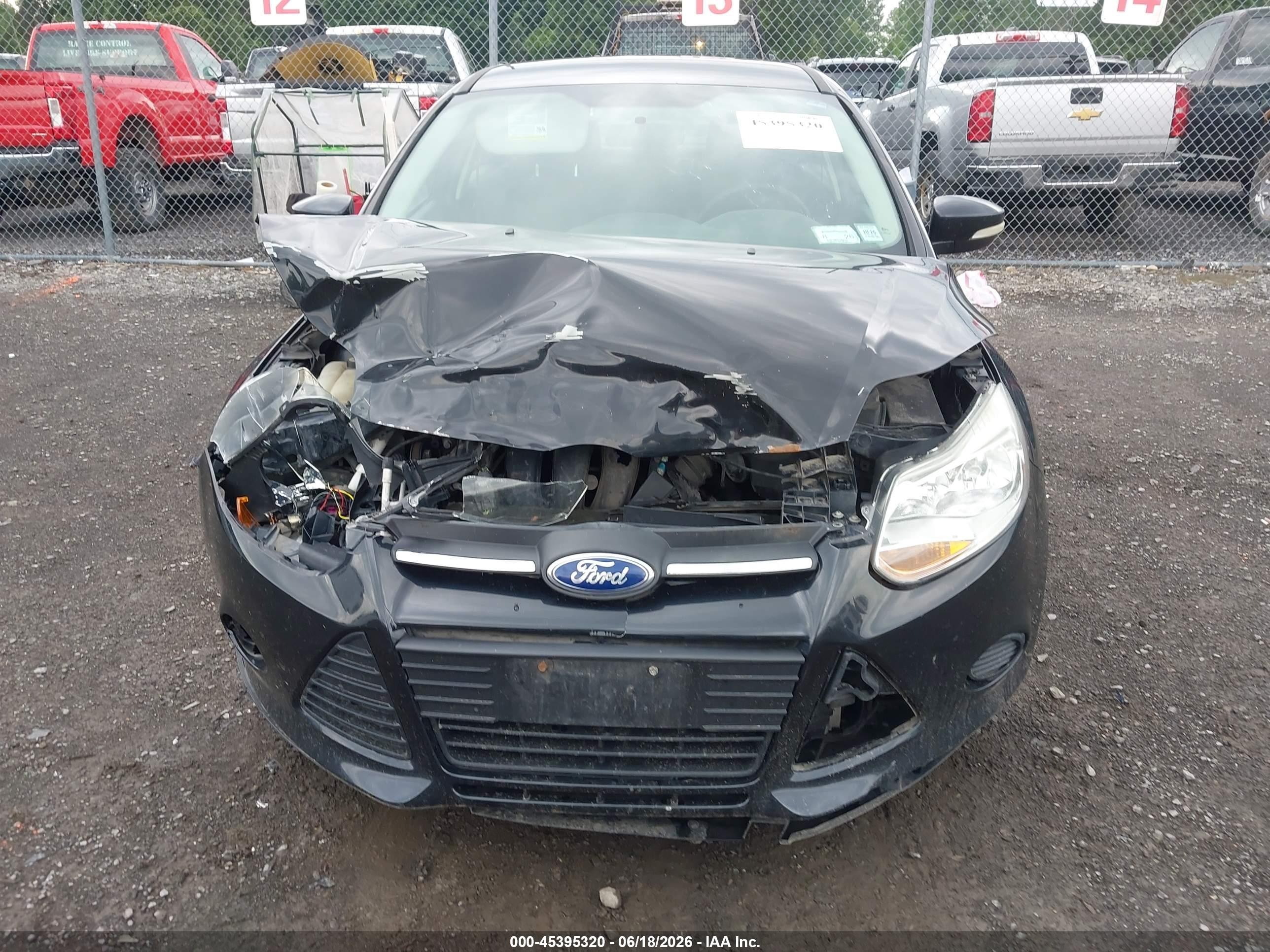 2013 Ford Focus Se Black vin: 1FADP3F24DL358669