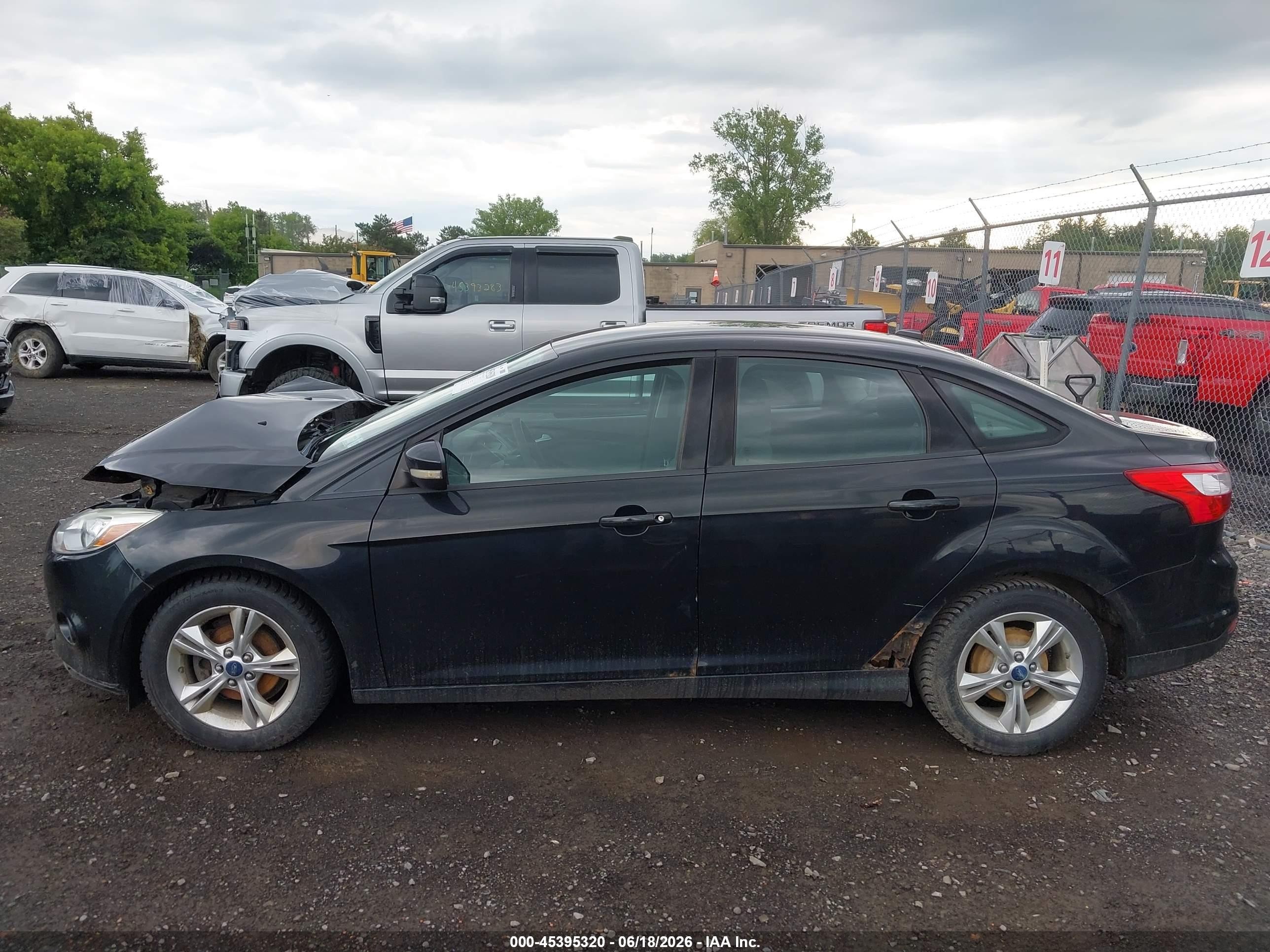 2013 Ford Focus Se Black vin: 1FADP3F24DL358669