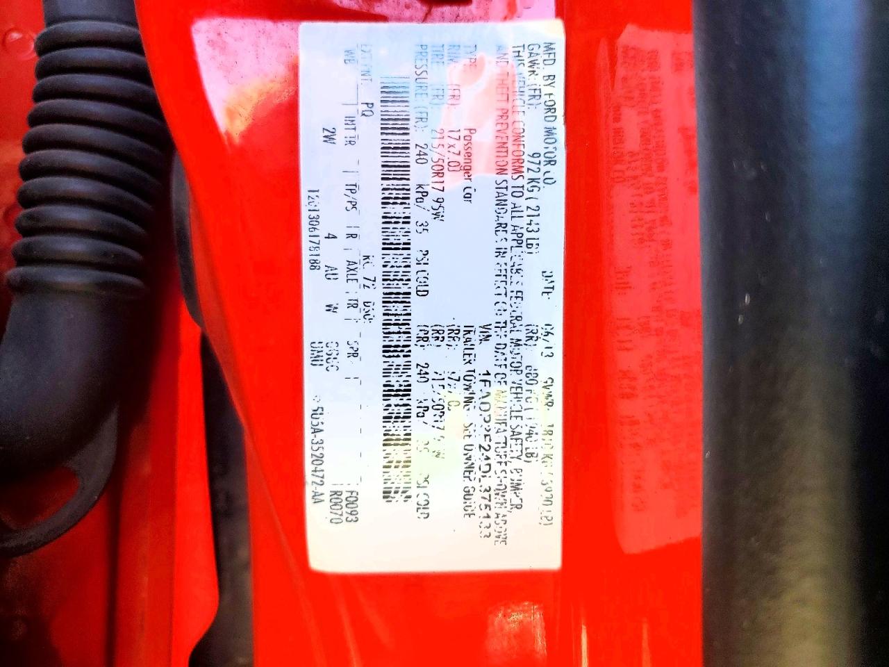 2013 Ford Focus Se Red vin: 1FADP3F24DL375133