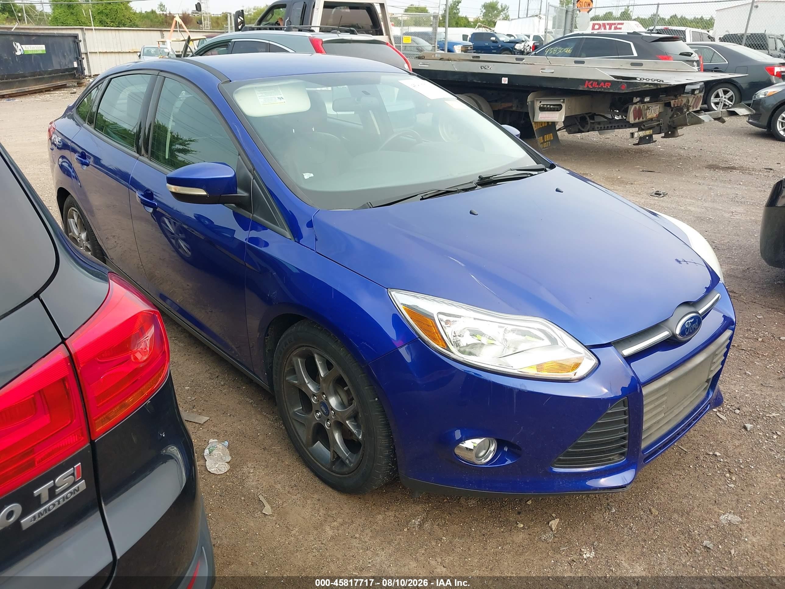 2013 Ford Focus Se Blue vin: 1FADP3F24DL380641