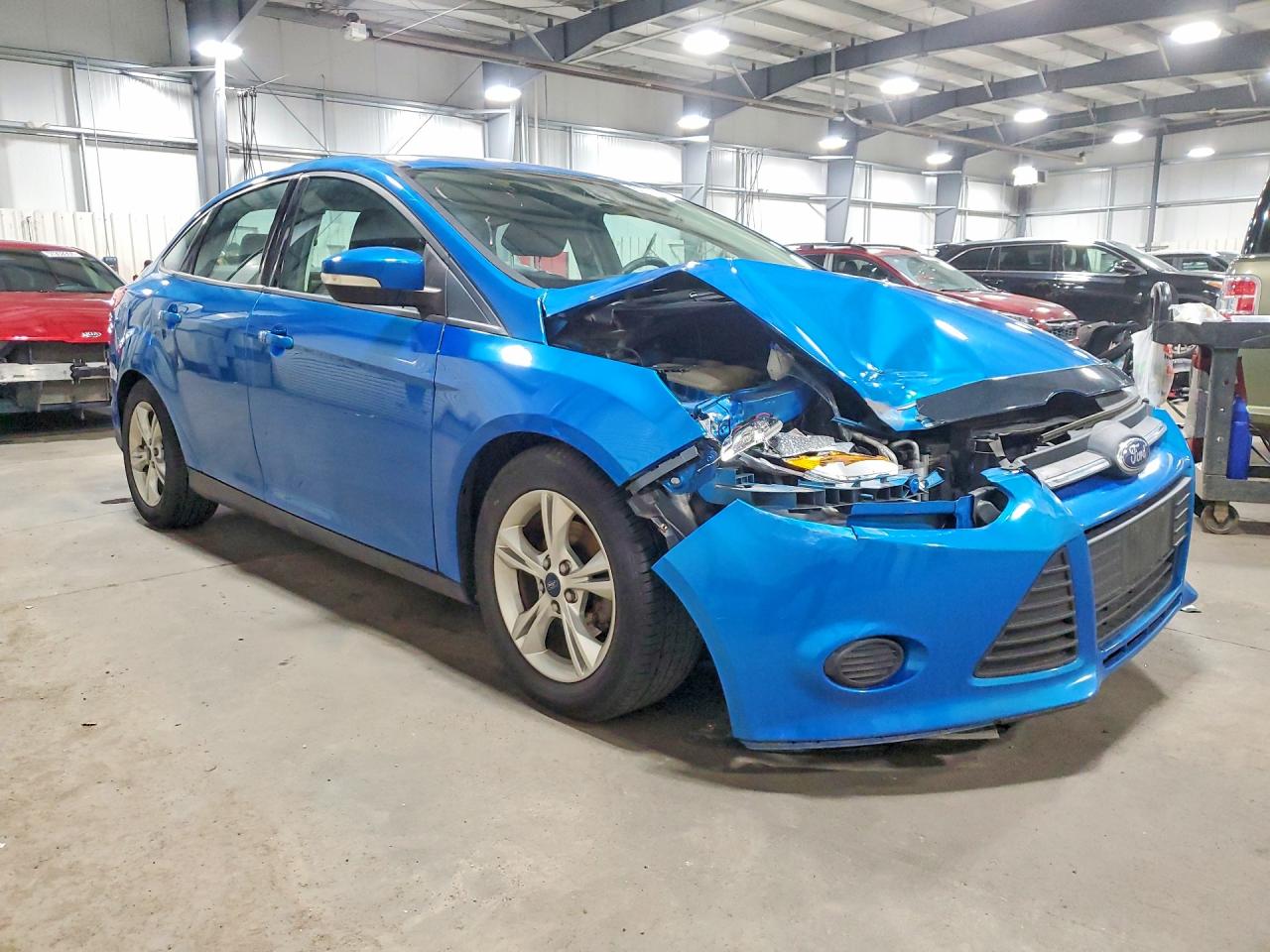 2014 Ford Focus Se Blue vin: 1FADP3F24EL112562