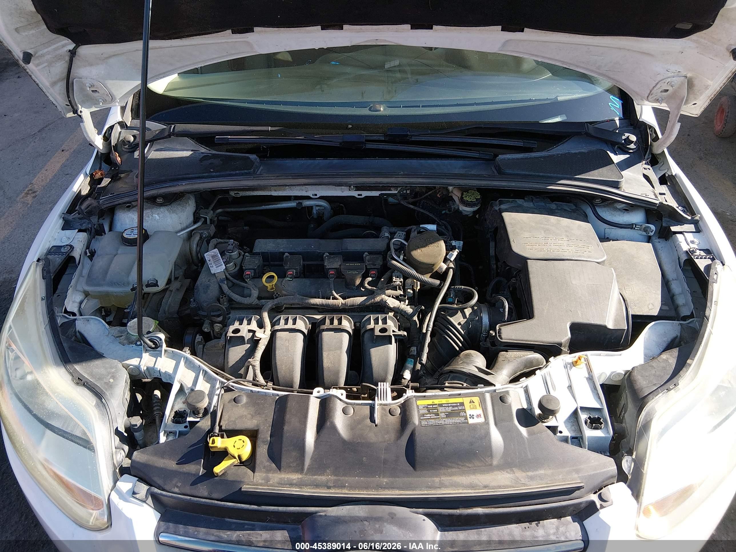 2014 Ford Focus Se White vin: 1FADP3F24EL112755