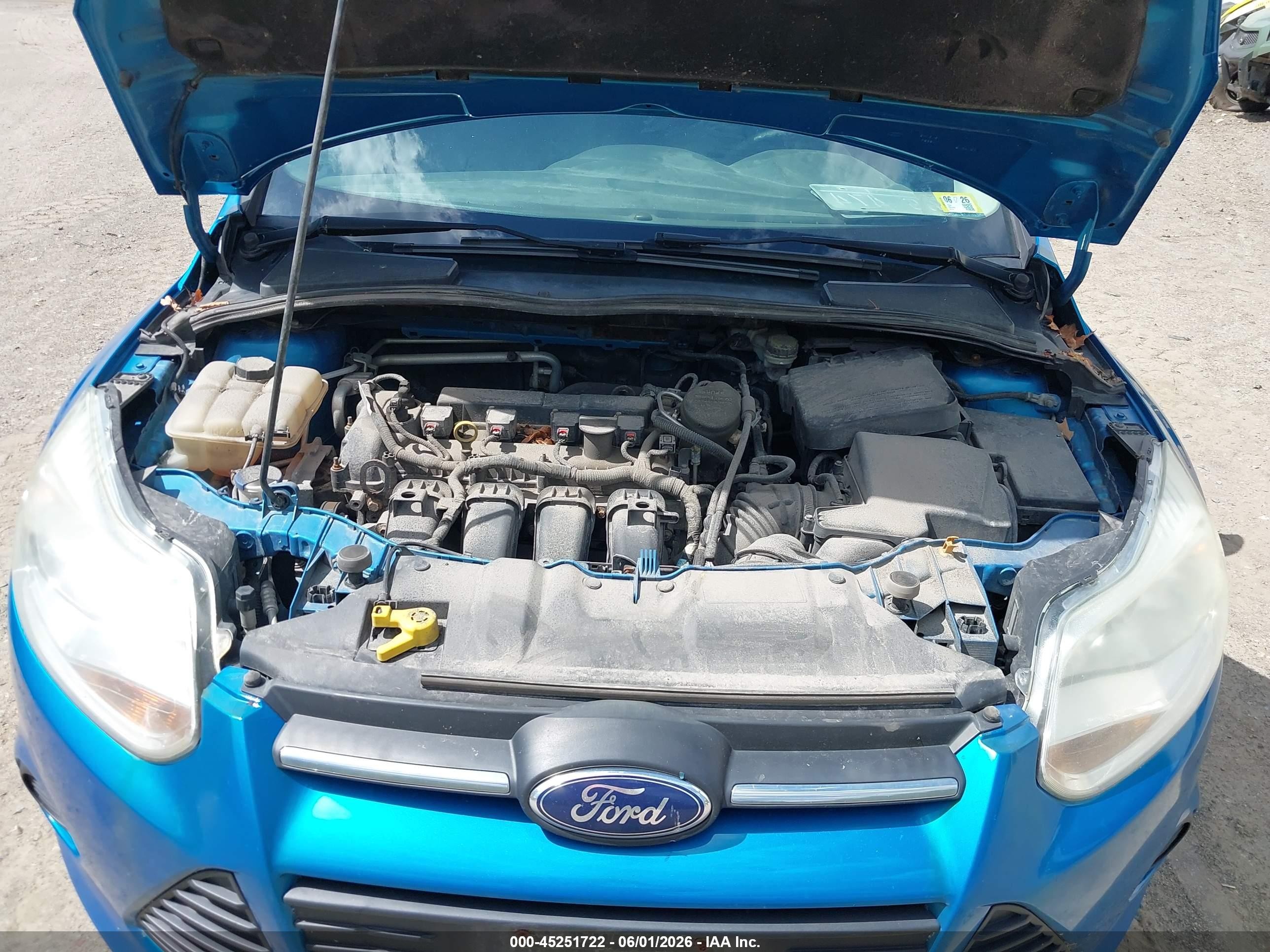 2014 Ford Focus Se Blue vin: 1FADP3F24EL125375