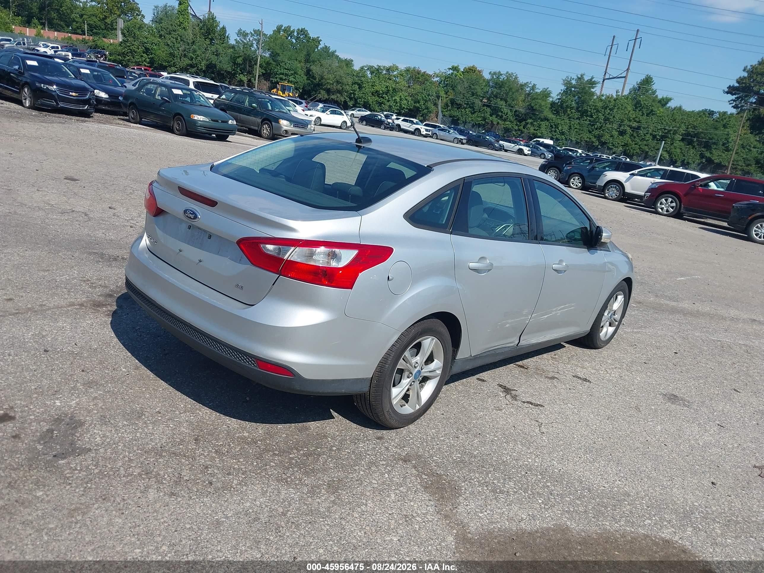 2014 Ford Focus Se Silver vin: 1FADP3F24EL146646