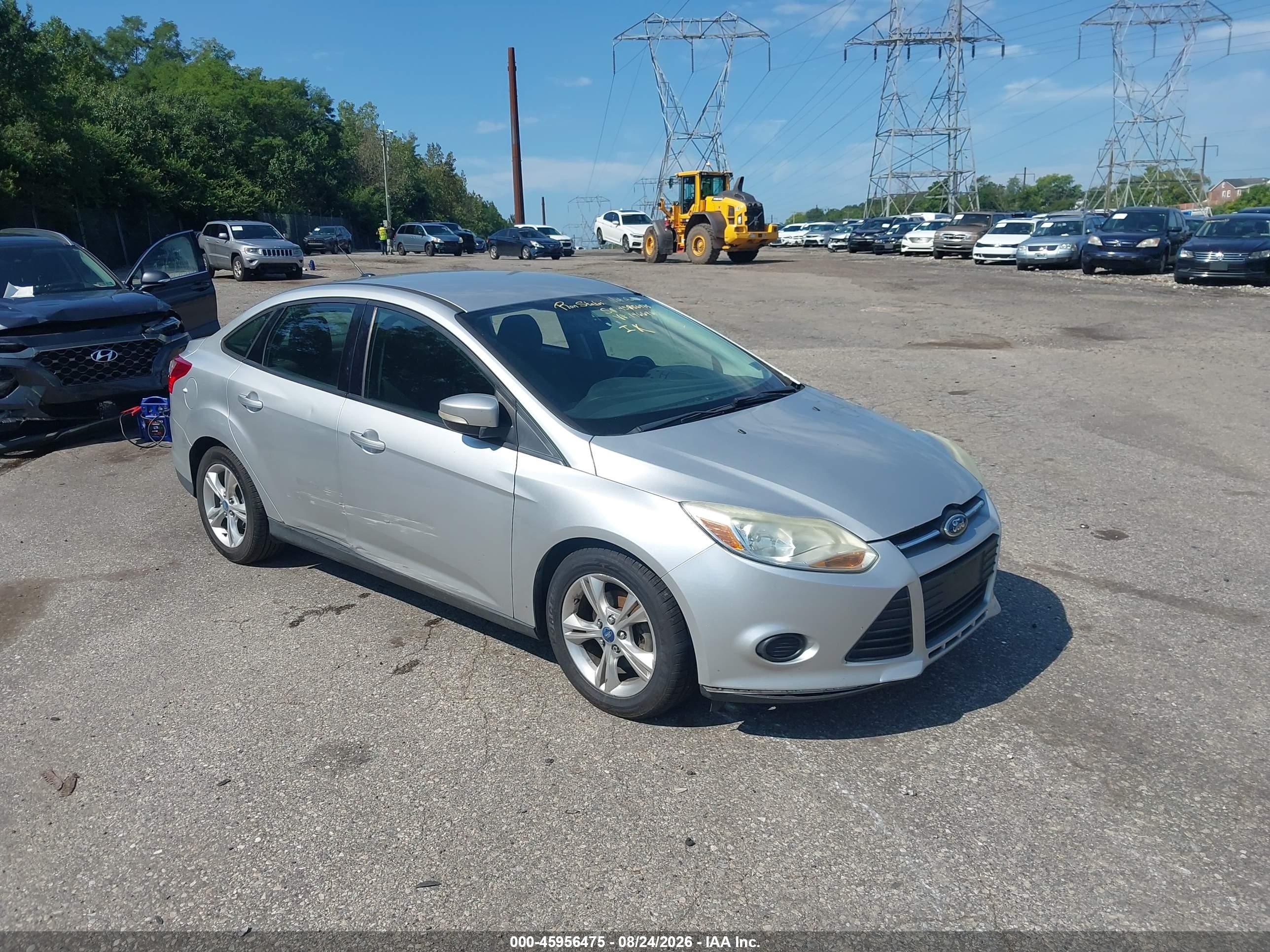 2014 Ford Focus Se Silver vin: 1FADP3F24EL146646