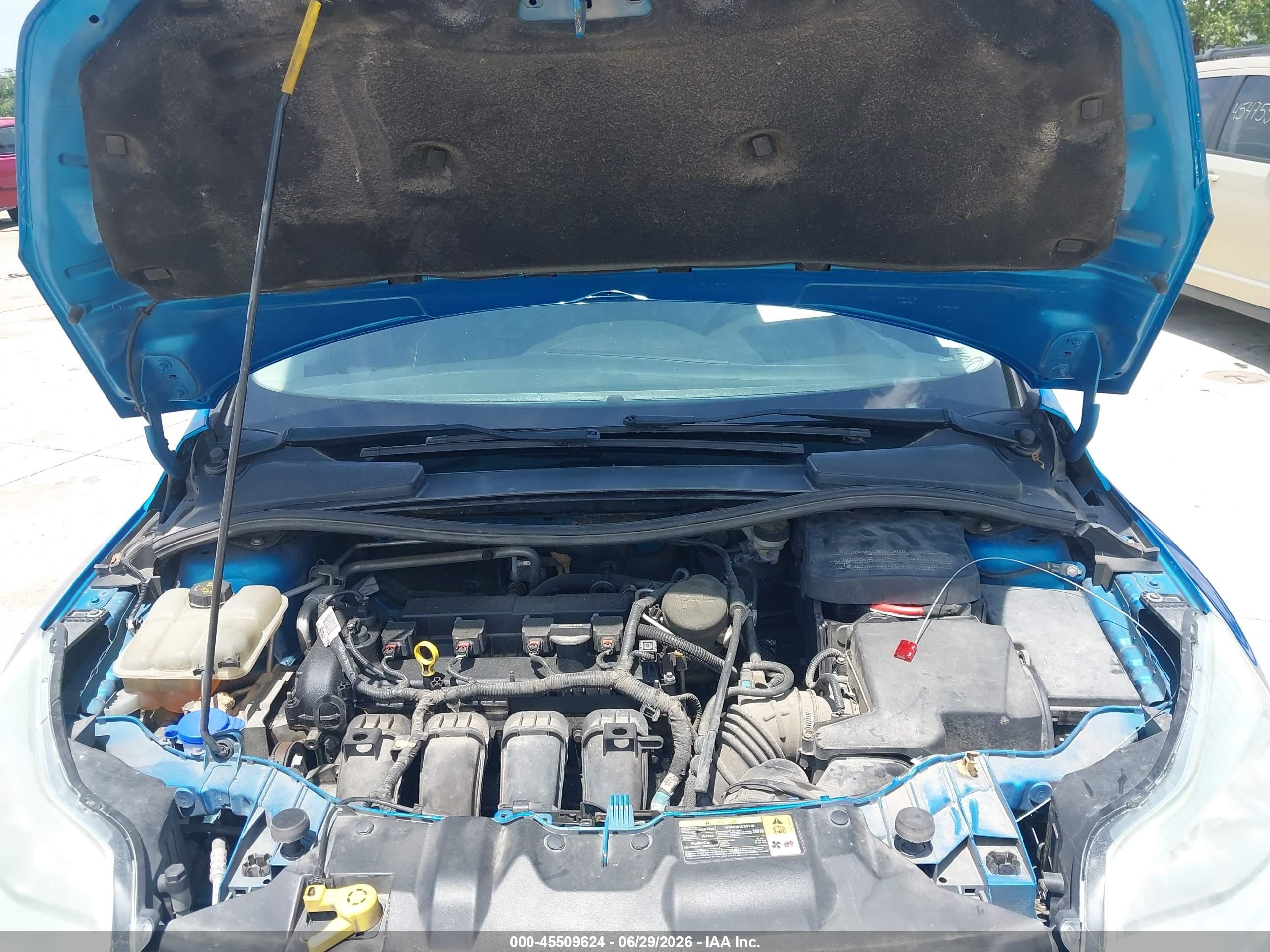 2014 Ford Focus Se Blue vin: 1FADP3F24EL149398