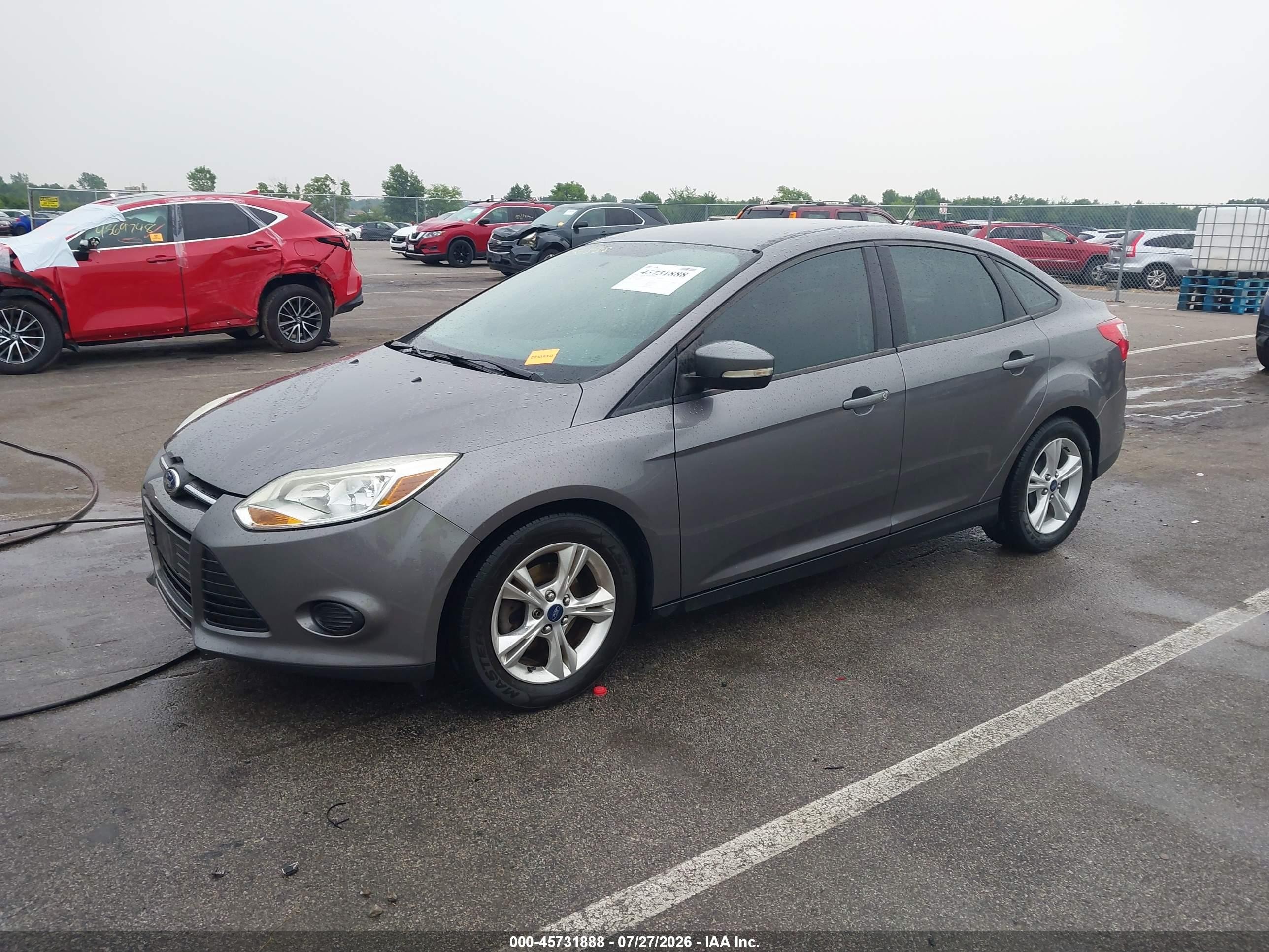 2014 Ford Focus Se Серый vin: 1FADP3F24EL182370