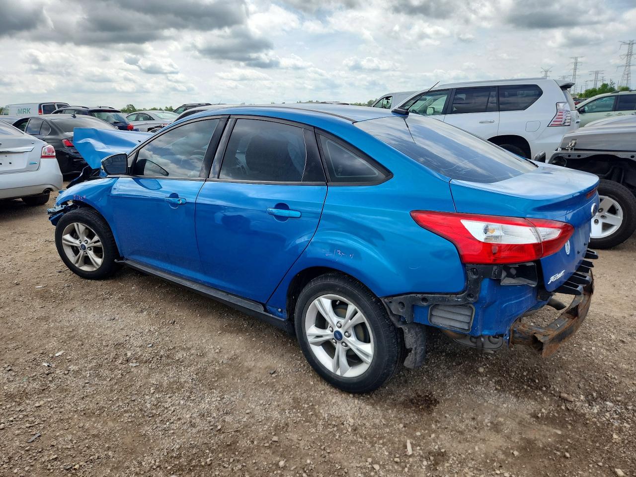 2014 Ford Focus Se Blue vin: 1FADP3F24EL191649
