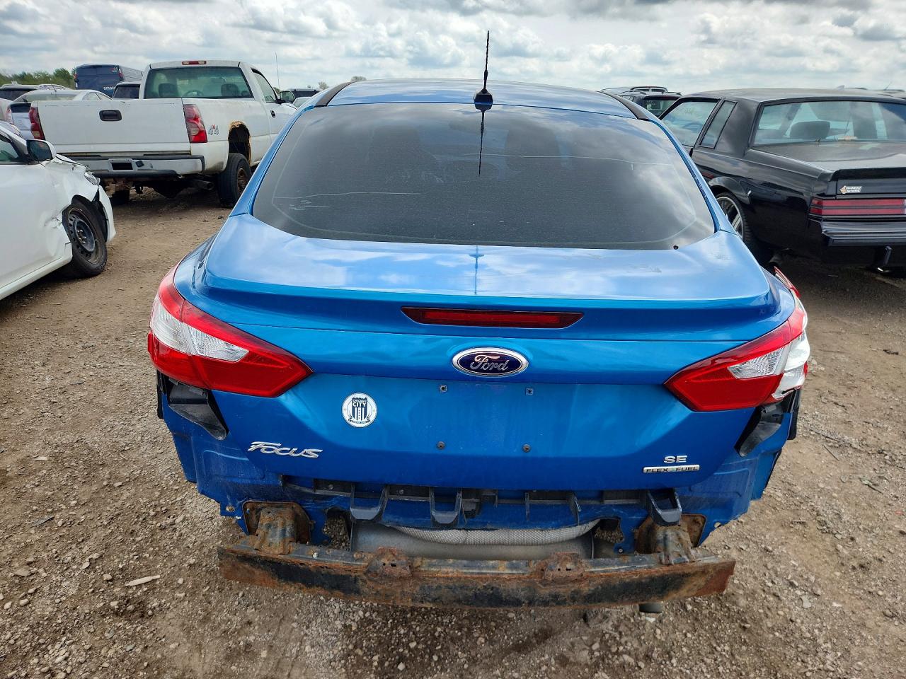 2014 Ford Focus Se Blue vin: 1FADP3F24EL191649