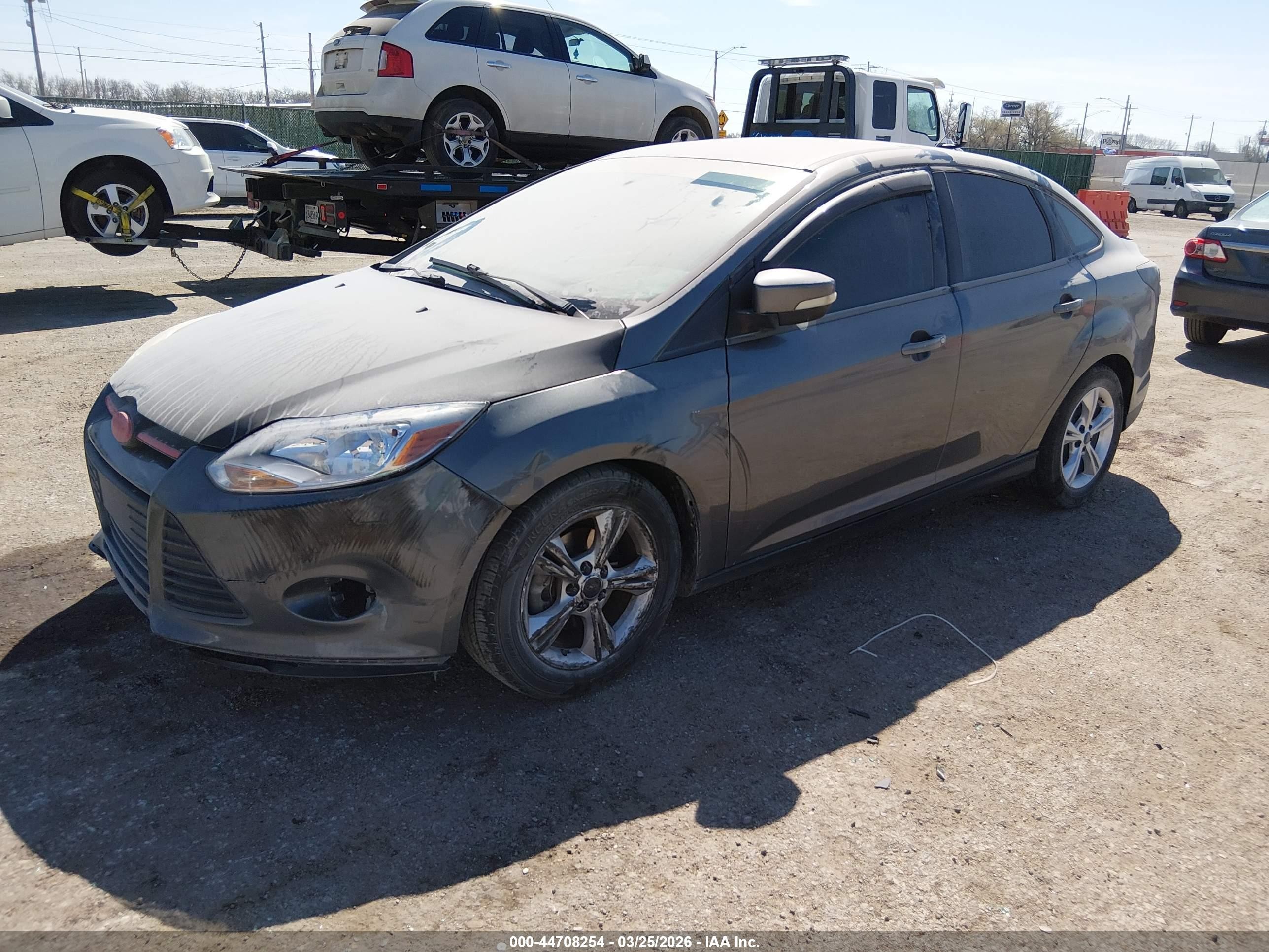 2014 Ford Focus Se Gray vin: 1FADP3F24EL209034