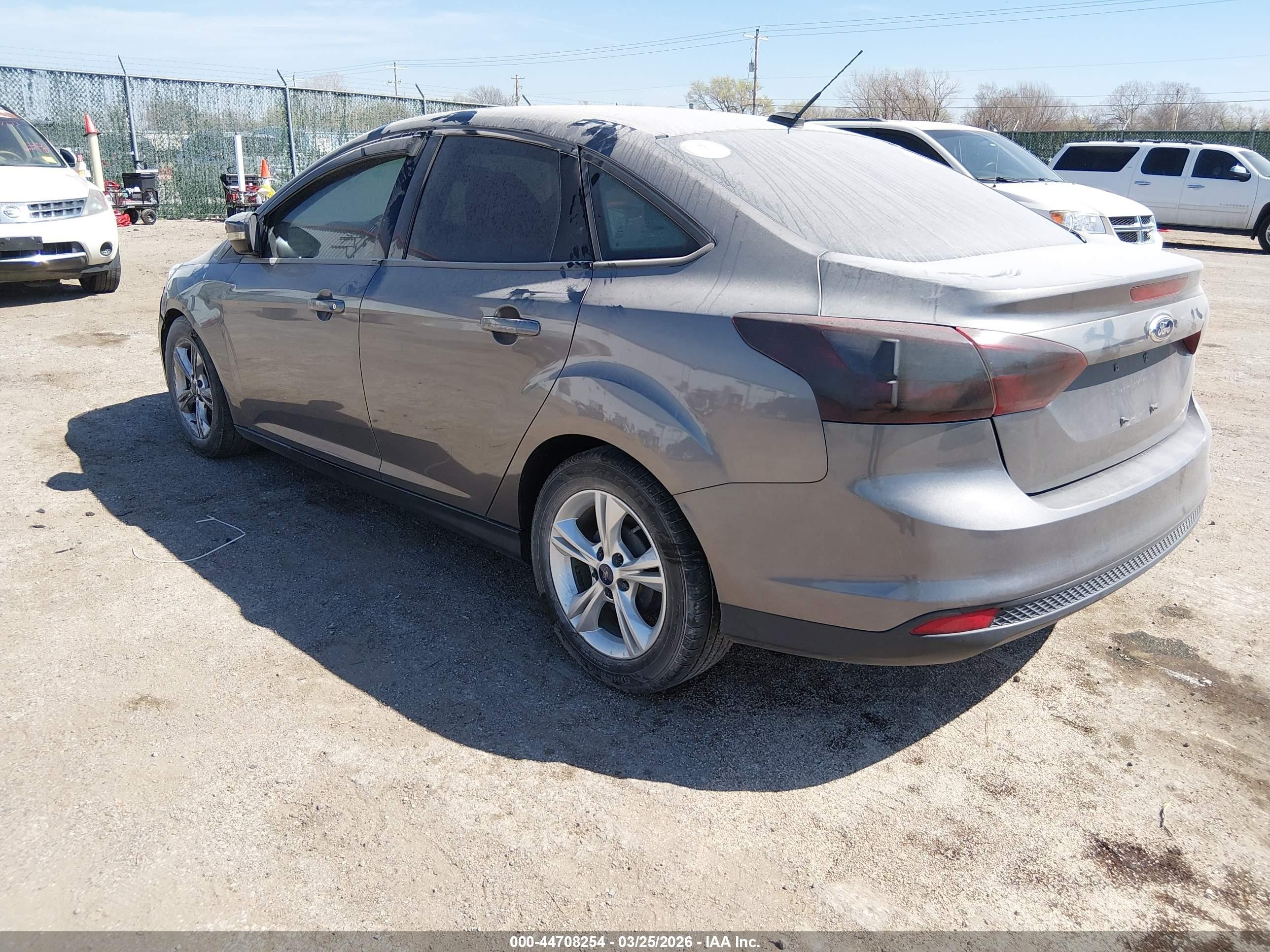 2014 Ford Focus Se Gray vin: 1FADP3F24EL209034
