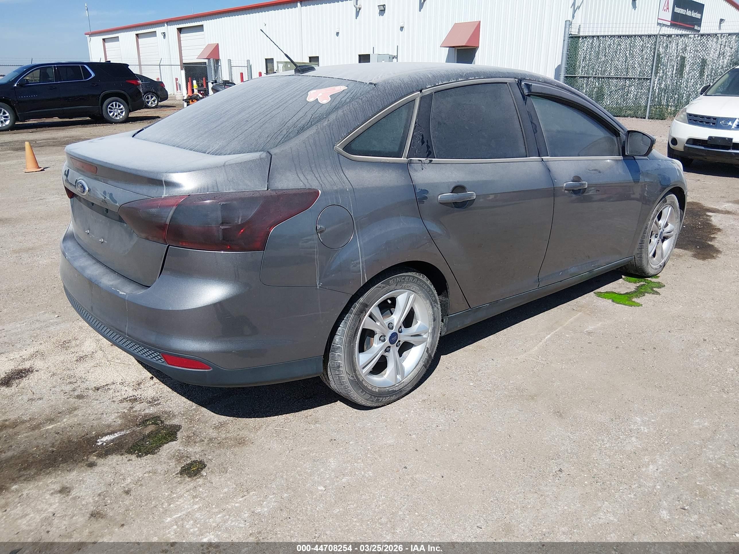 2014 Ford Focus Se Gray vin: 1FADP3F24EL209034