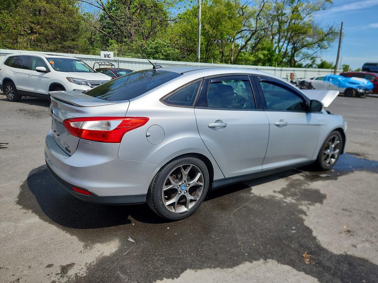 2014 Ford Focus Se Silver vin: 1FADP3F24EL215416