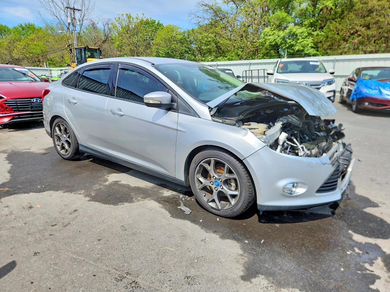 2014 Ford Focus Se Silver vin: 1FADP3F24EL215416