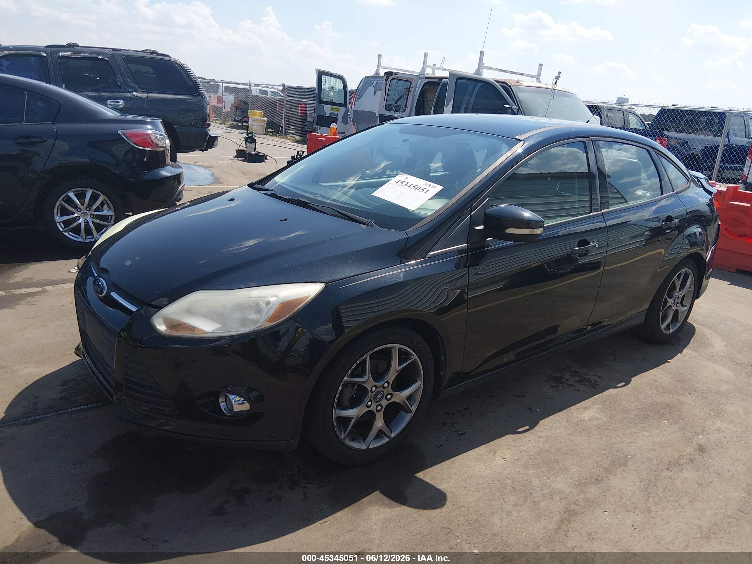 2014 Ford Focus Se Black vin: 1FADP3F24EL222074