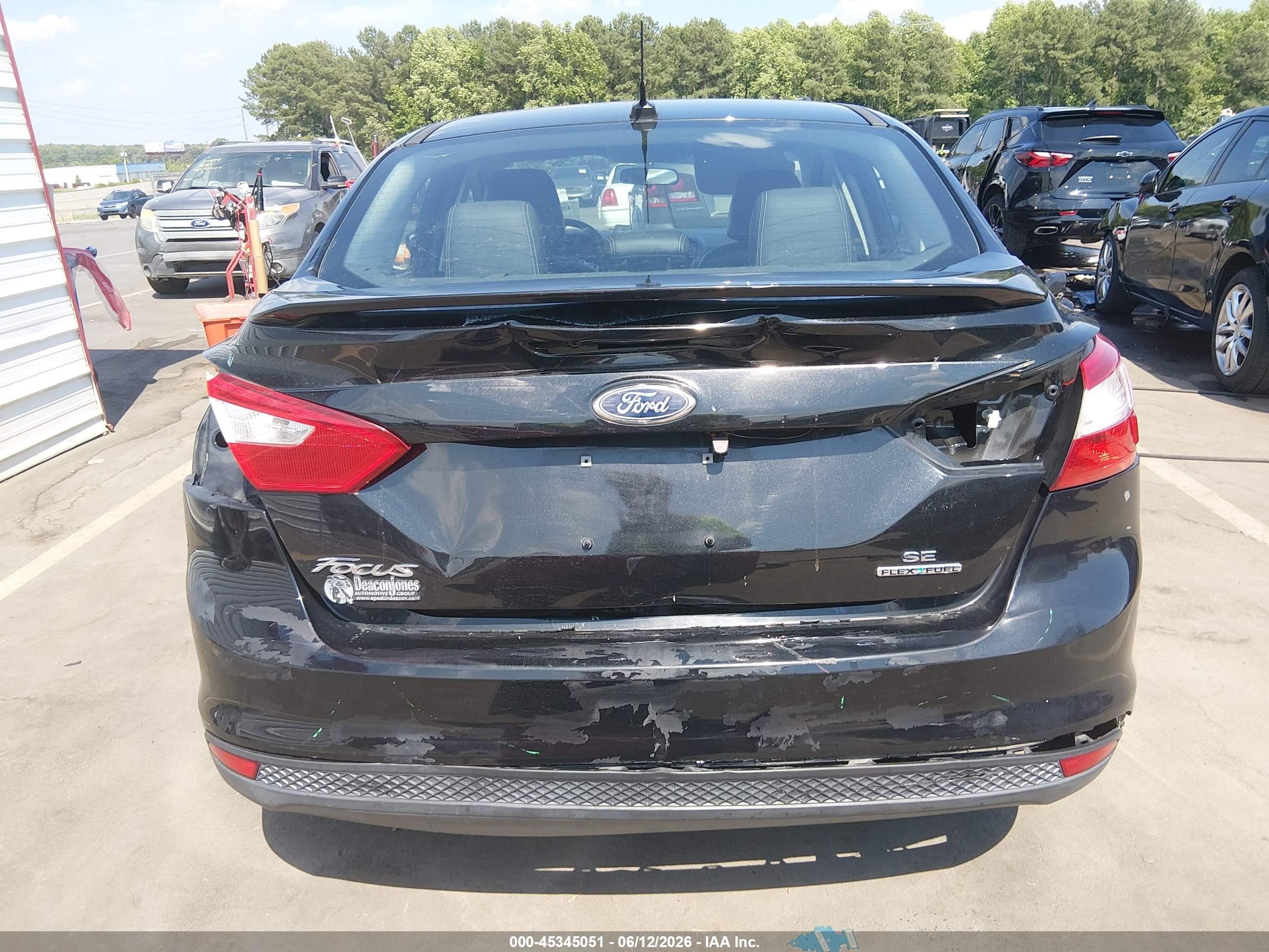 2014 Ford Focus Se Black vin: 1FADP3F24EL222074