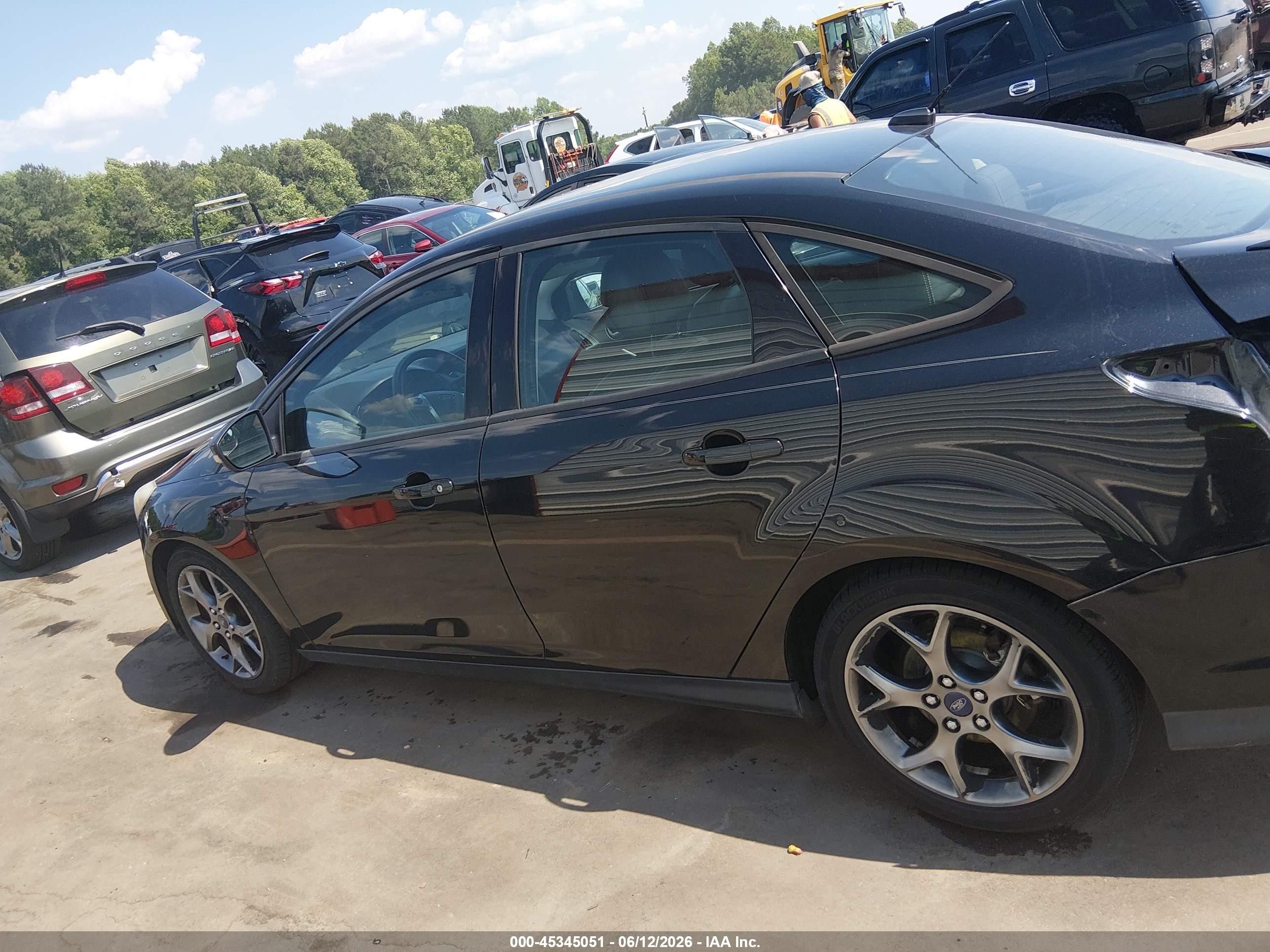 2014 Ford Focus Se Black vin: 1FADP3F24EL222074