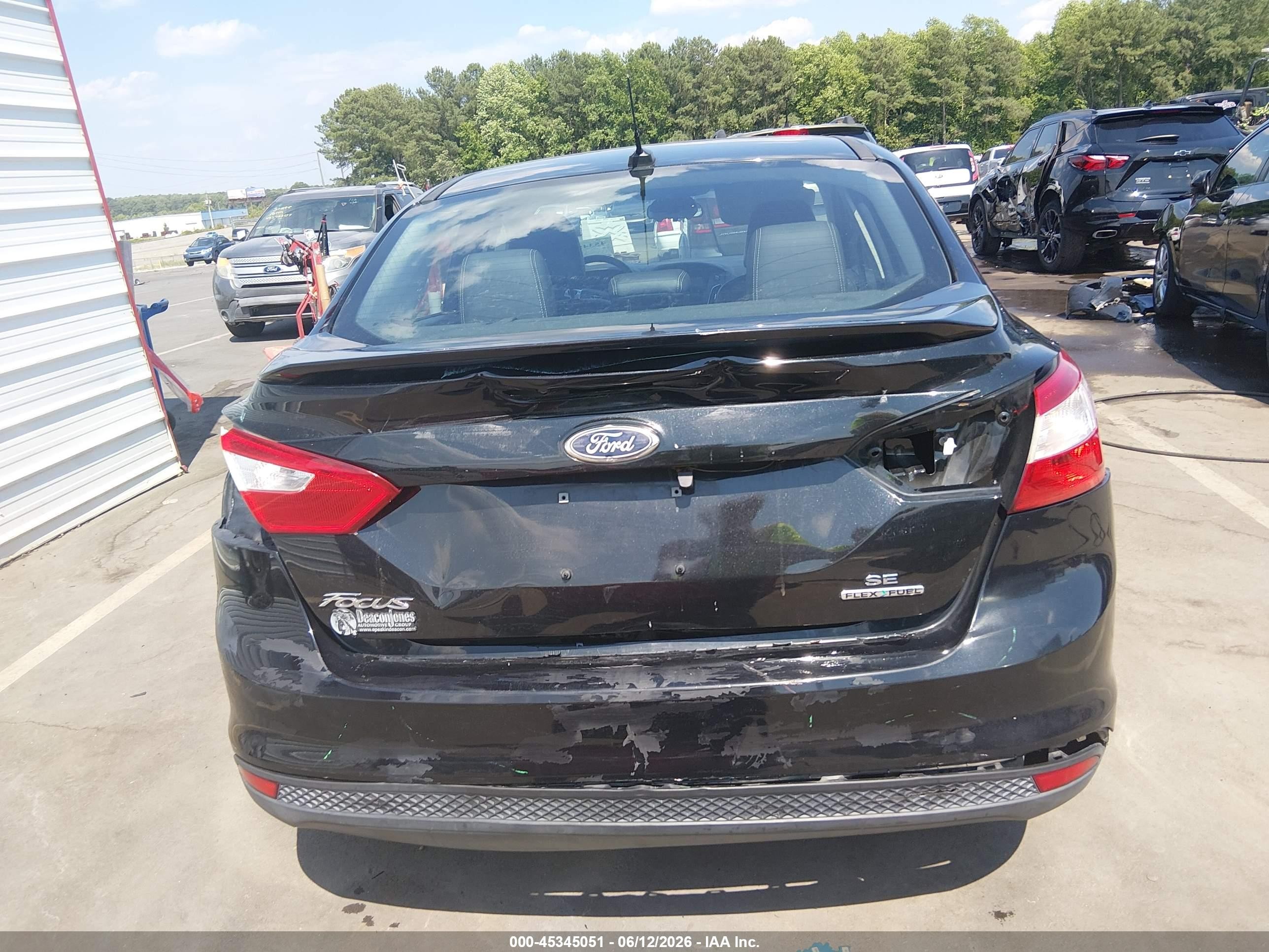 2014 Ford Focus Se Black vin: 1FADP3F24EL222074