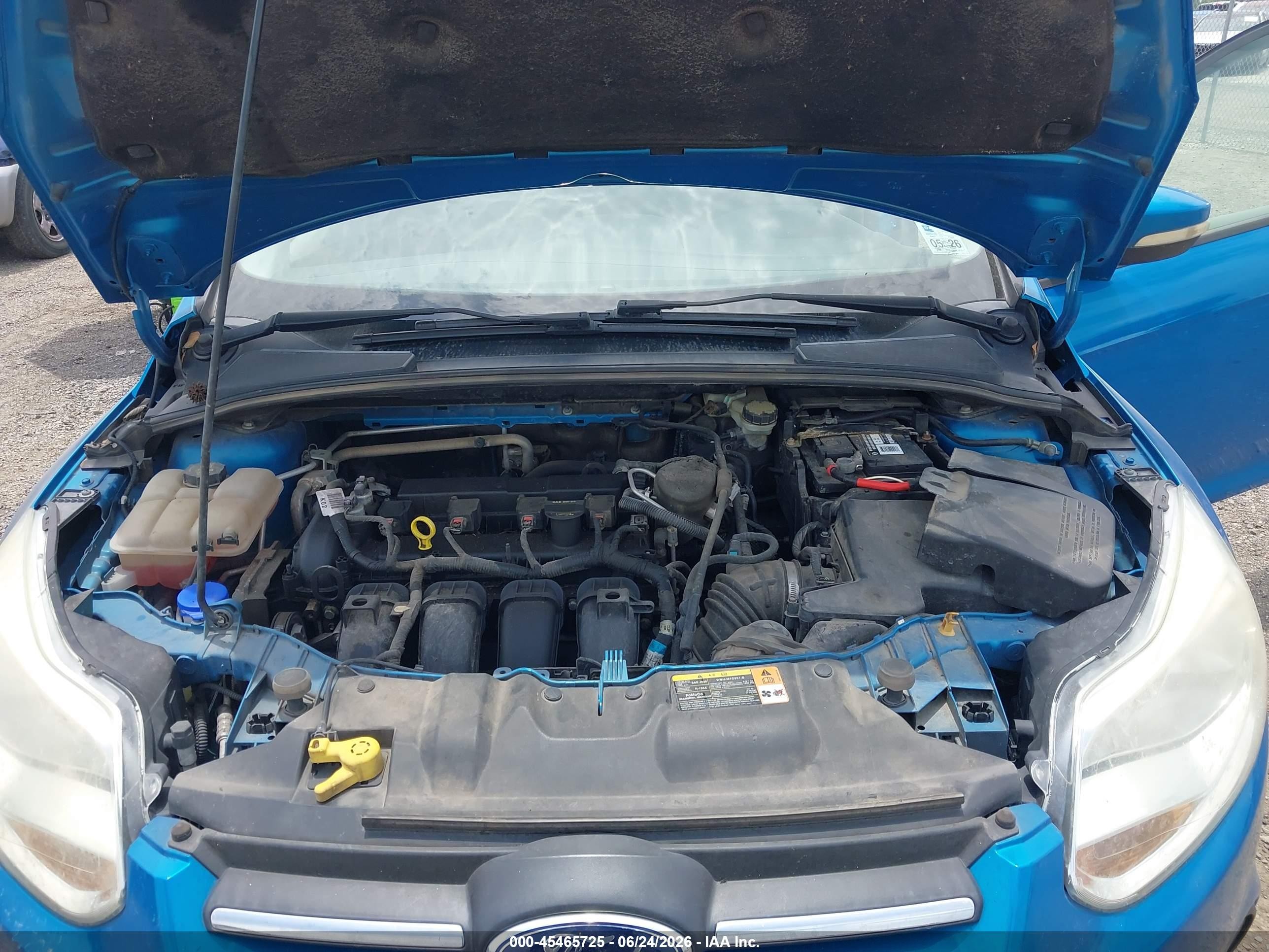 2014 Ford Focus Se Blue vin: 1FADP3F24EL227436