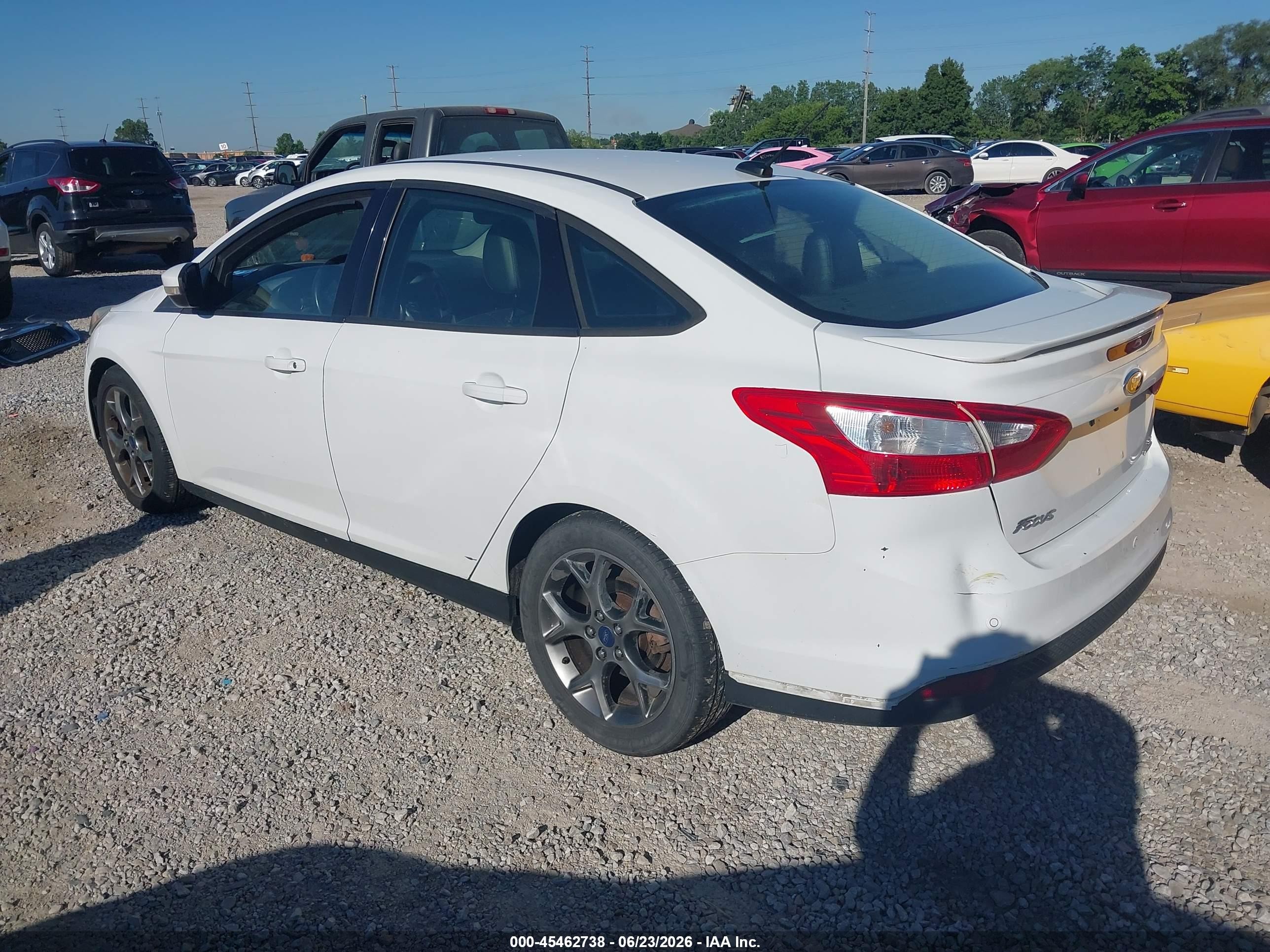 2014 Ford Focus Se White vin: 1FADP3F24EL228926