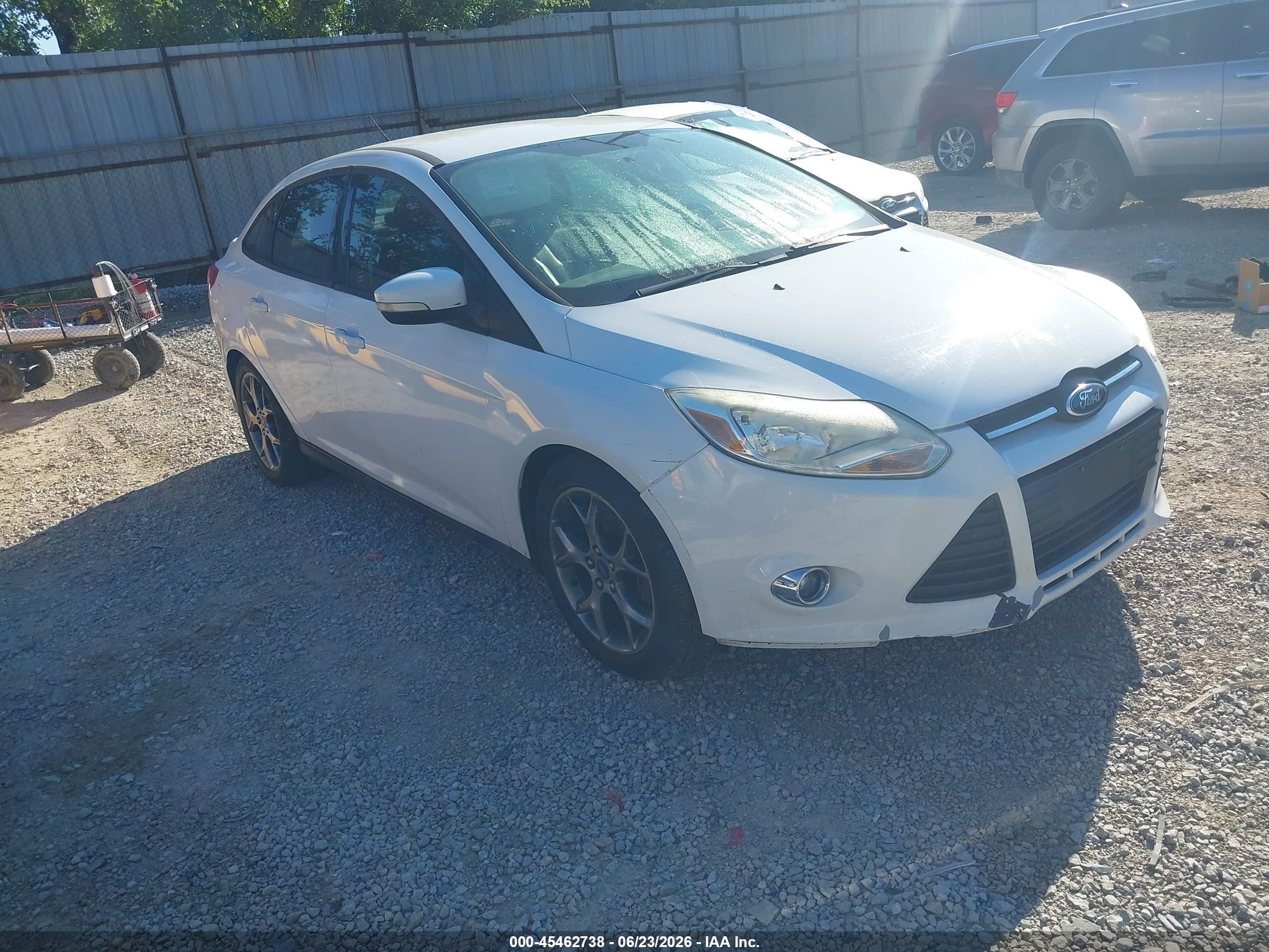 2014 Ford Focus Se White vin: 1FADP3F24EL228926