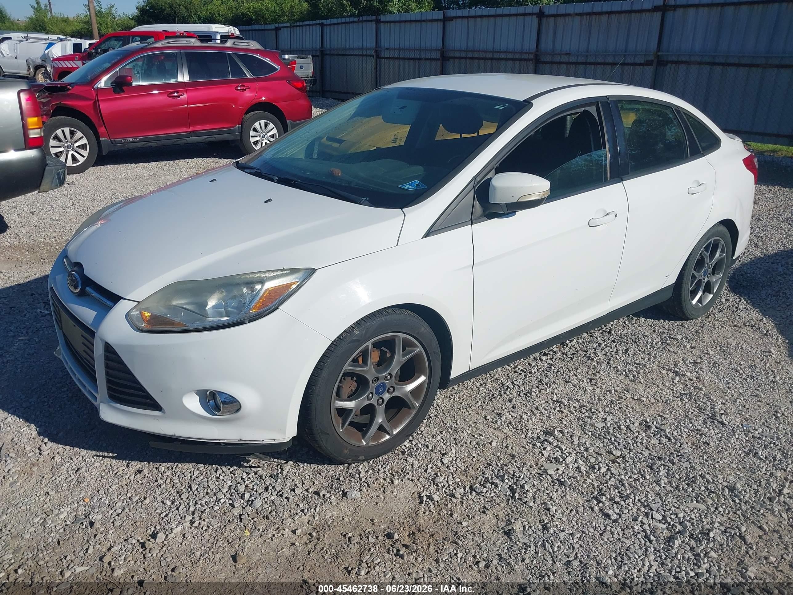 2014 Ford Focus Se White vin: 1FADP3F24EL228926