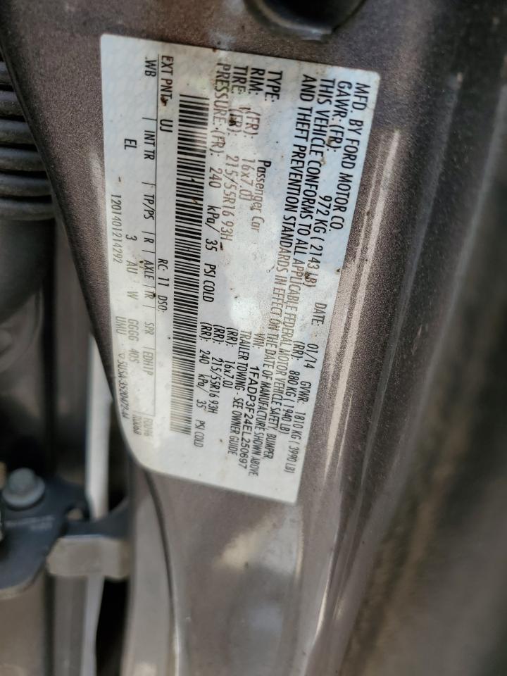 2014 Ford Focus Se Gray vin: 1FADP3F24EL250697