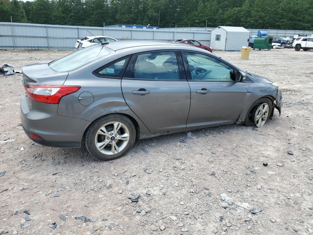 2014 Ford Focus Se Gray vin: 1FADP3F24EL250697