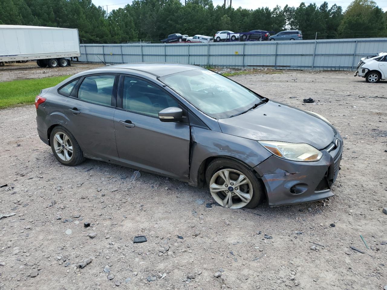 2014 Ford Focus Se Gray vin: 1FADP3F24EL250697