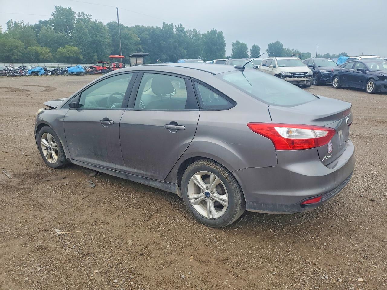 2014 Ford Focus Se Gray vin: 1FADP3F24EL266155