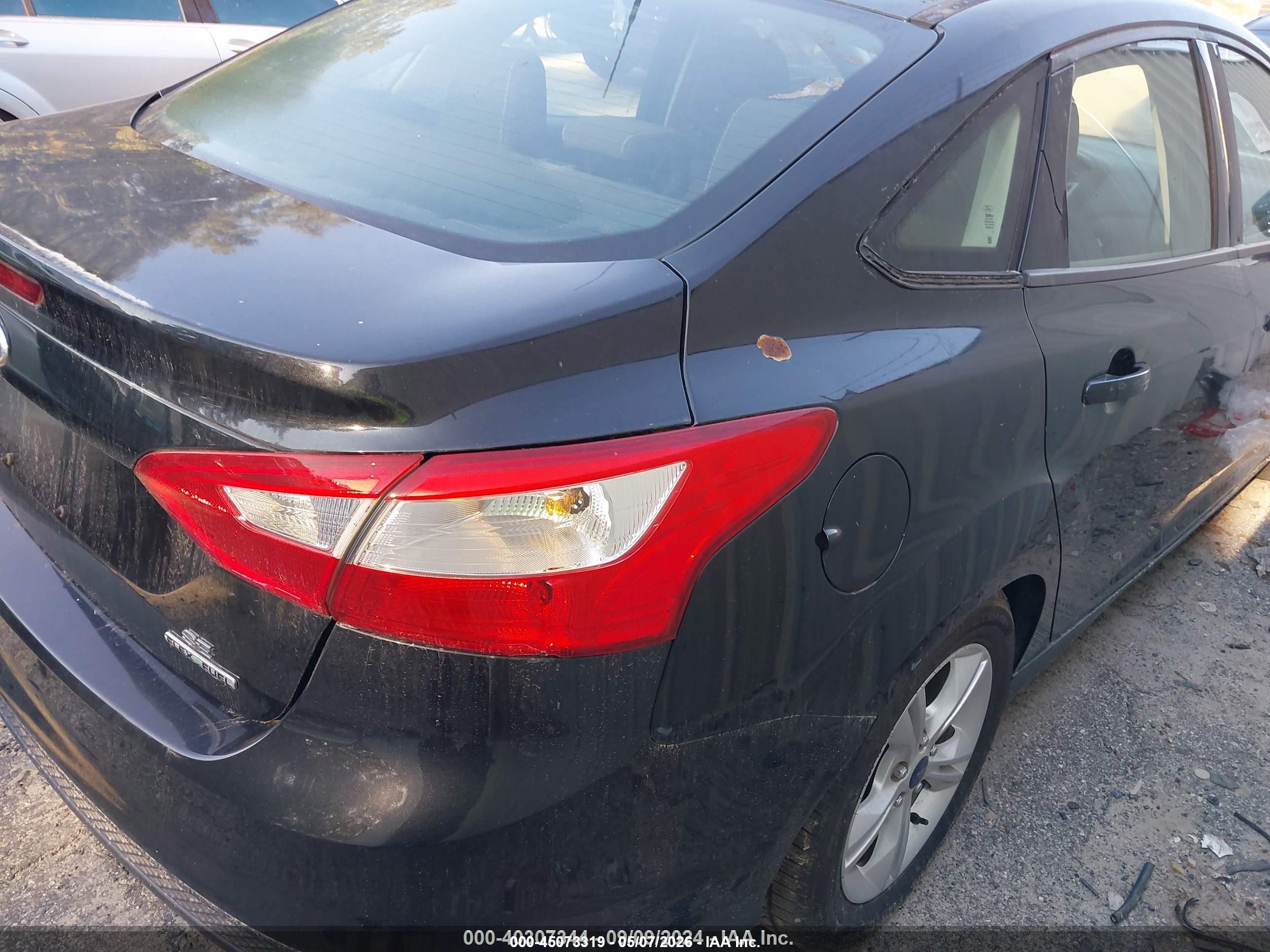2014 Ford Focus Se Черный vin: 1FADP3F24EL268522
