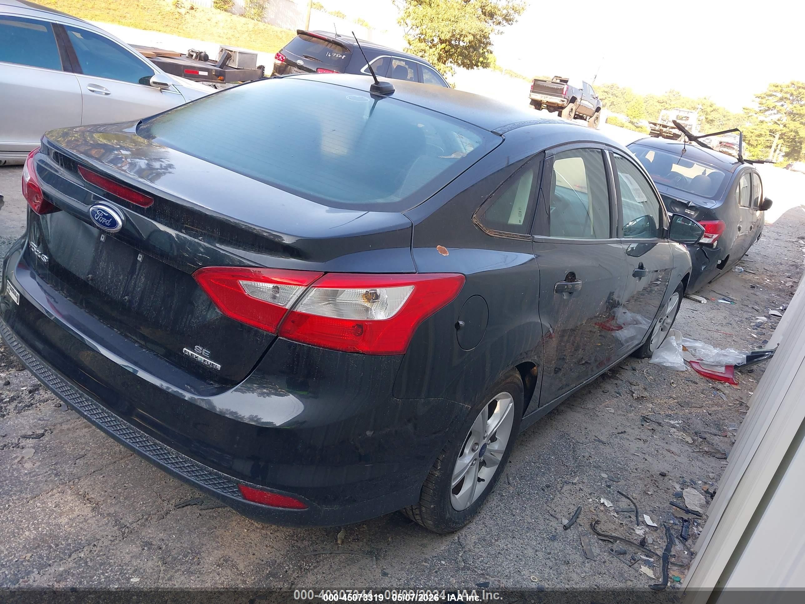 2014 Ford Focus Se Черный vin: 1FADP3F24EL268522