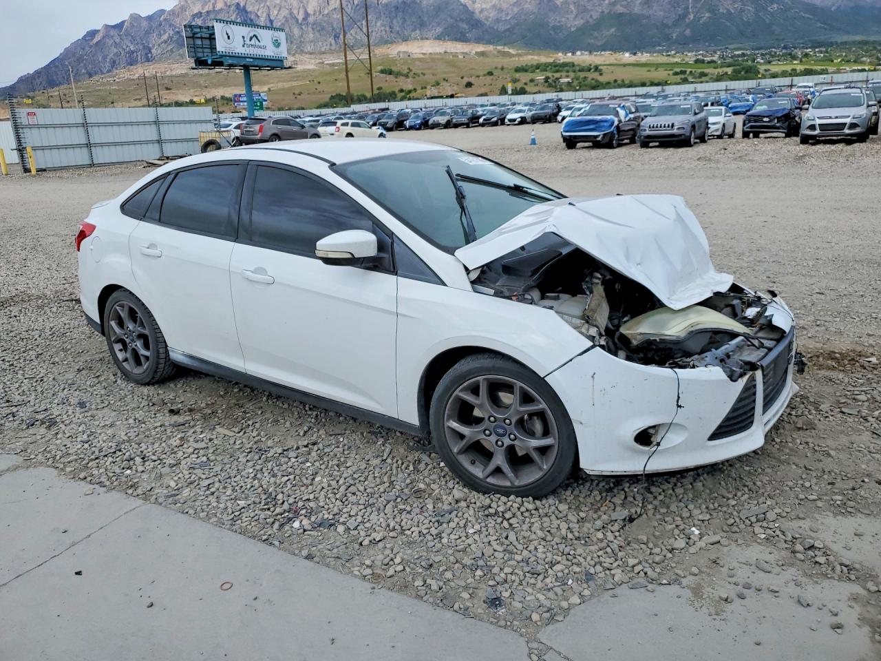 2014 Ford Focus Se Белый vin: 1FADP3F24EL287216