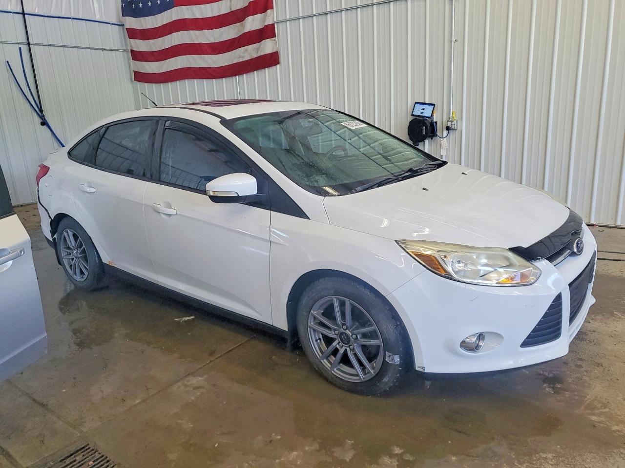 2014 Ford Focus Se White vin: 1FADP3F24EL292688