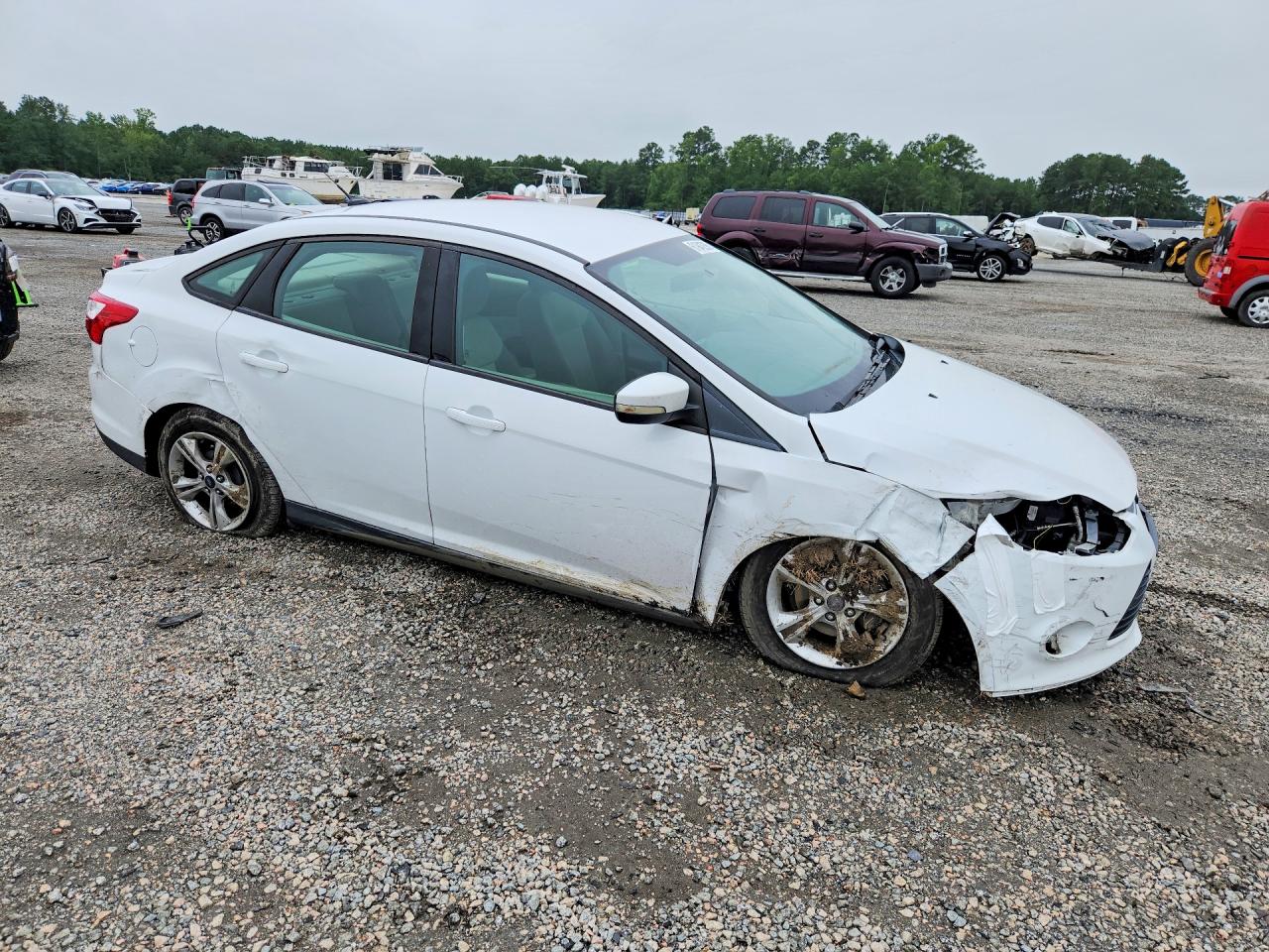 2014 Ford Focus Se White vin: 1FADP3F24EL297972