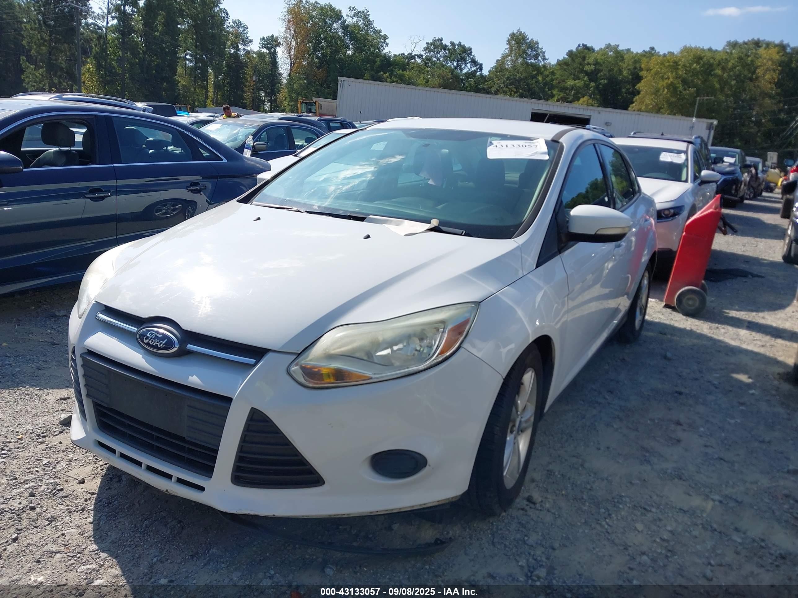 2014 Ford Focus Se White vin: 1FADP3F24EL309148