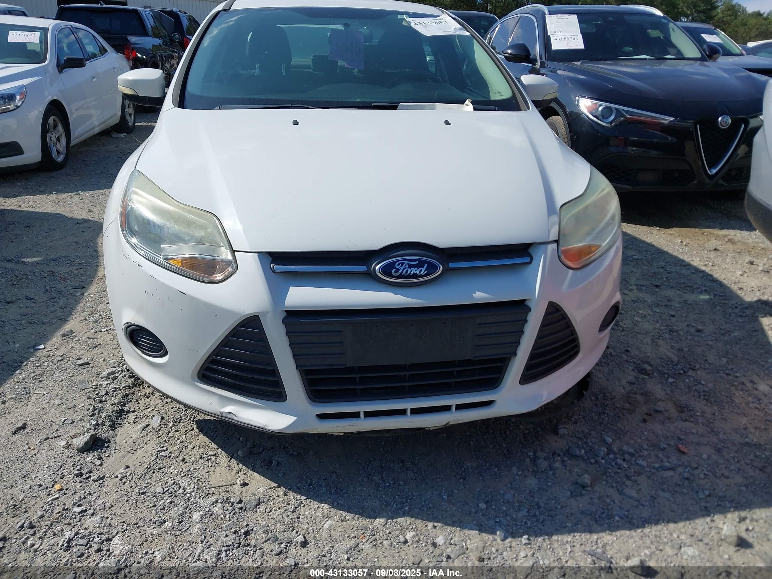 2014 Ford Focus Se White vin: 1FADP3F24EL309148