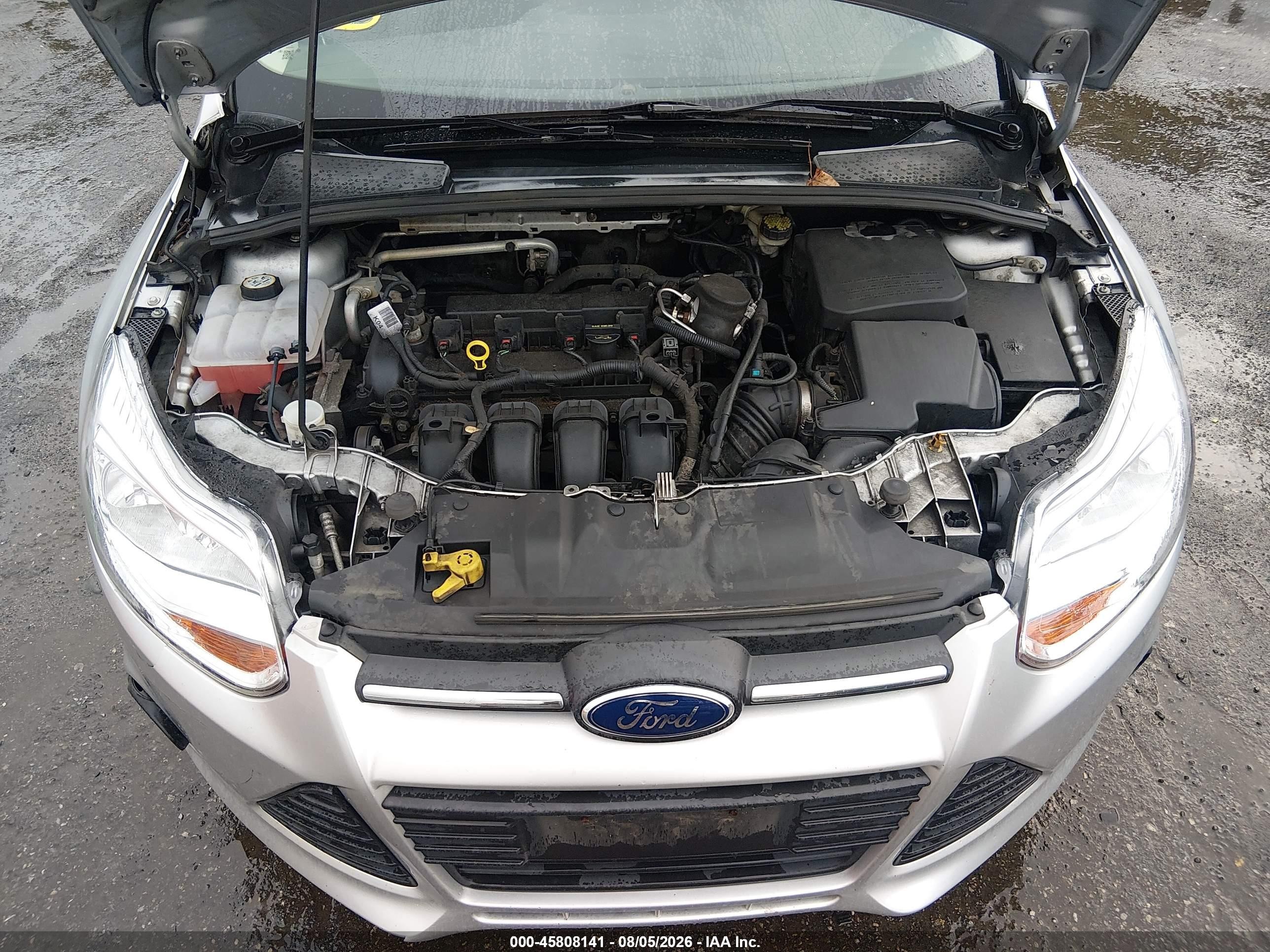2014 Ford Focus Se Silver vin: 1FADP3F24EL317752
