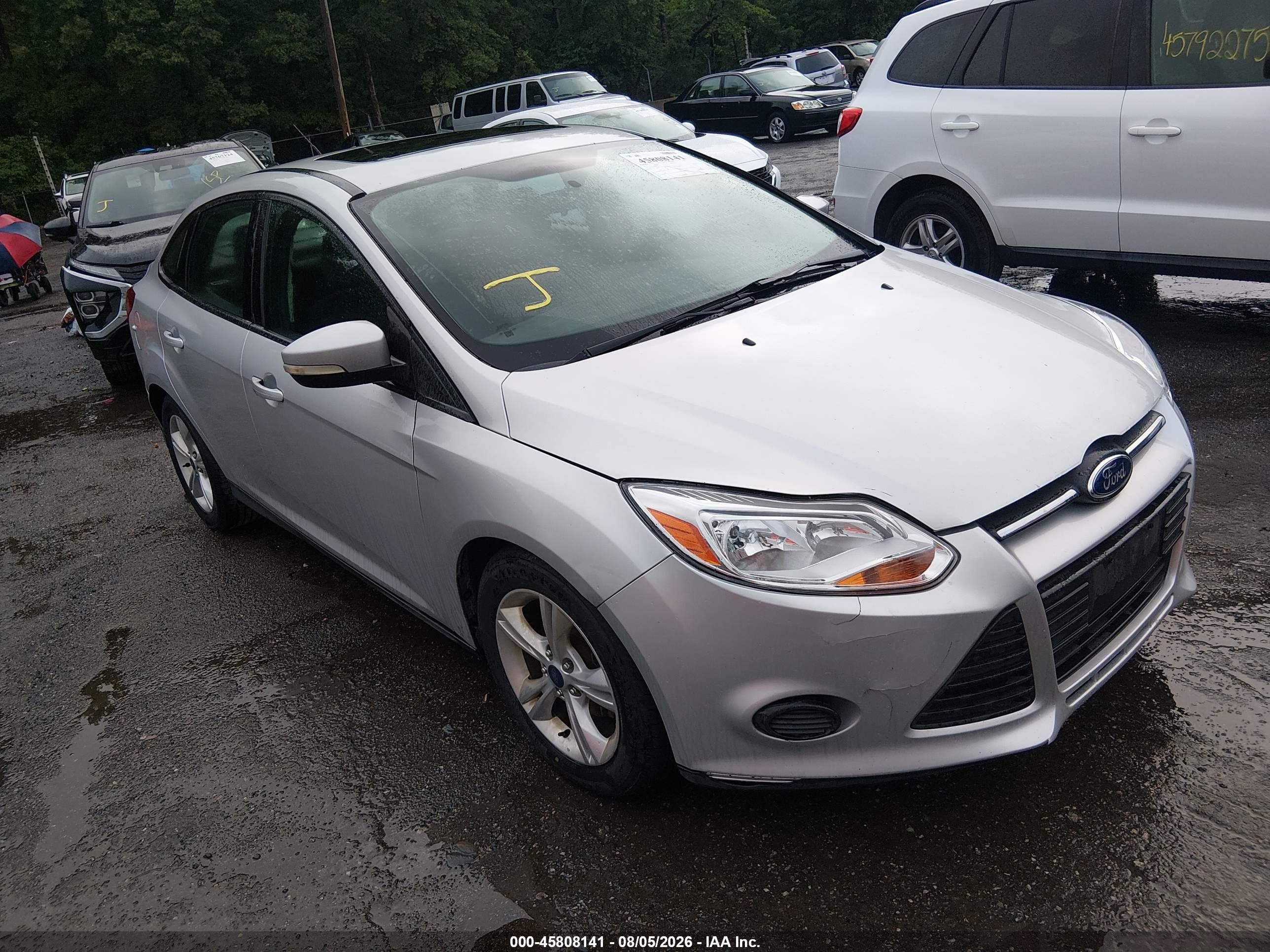 2014 Ford Focus Se Silver vin: 1FADP3F24EL317752