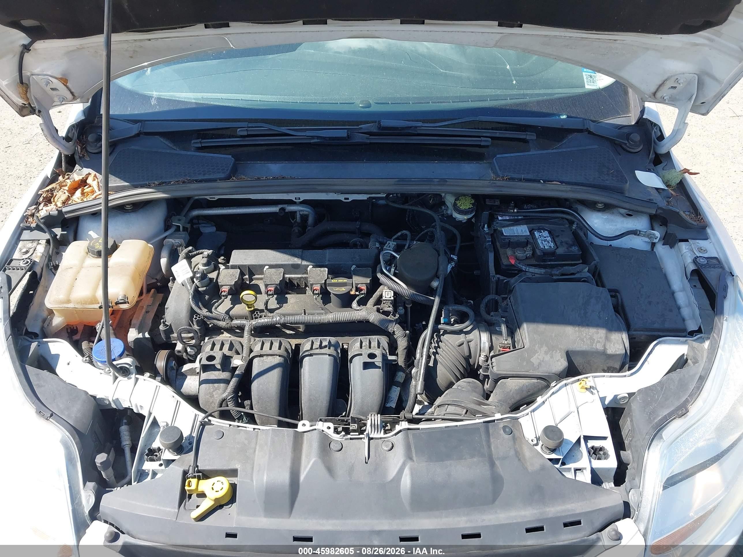 2014 Ford Focus Se White vin: 1FADP3F24EL325219