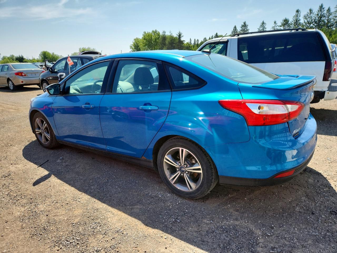 2014 Ford Focus Se Blue vin: 1FADP3F24EL328346