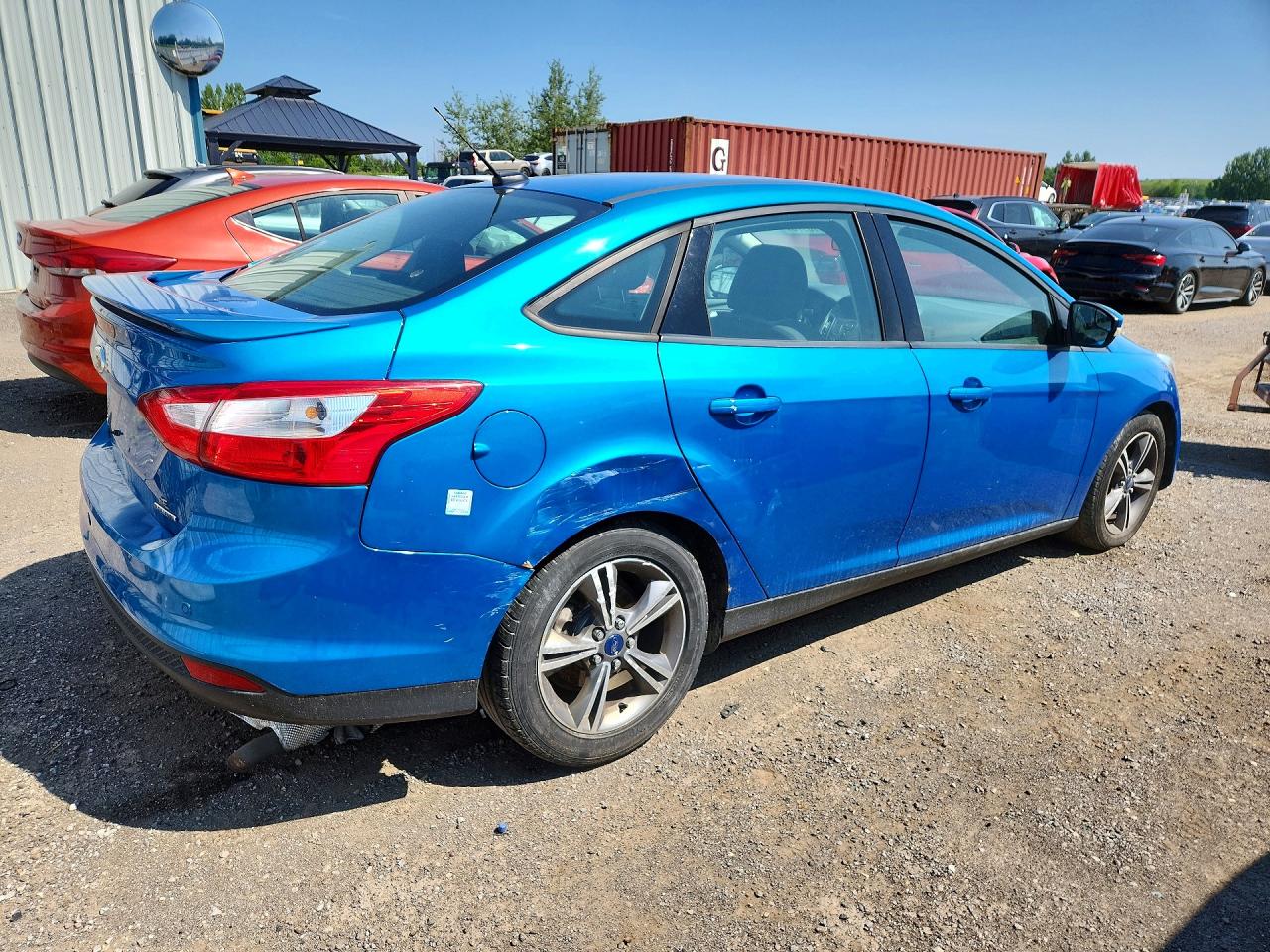 2014 Ford Focus Se Blue vin: 1FADP3F24EL328346