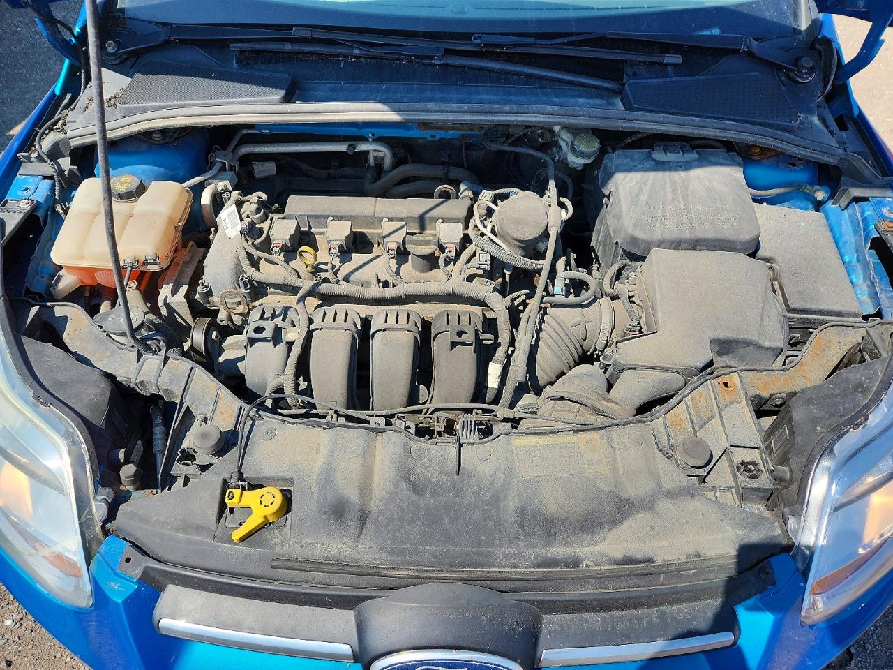 2014 Ford Focus Se Blue vin: 1FADP3F24EL328346