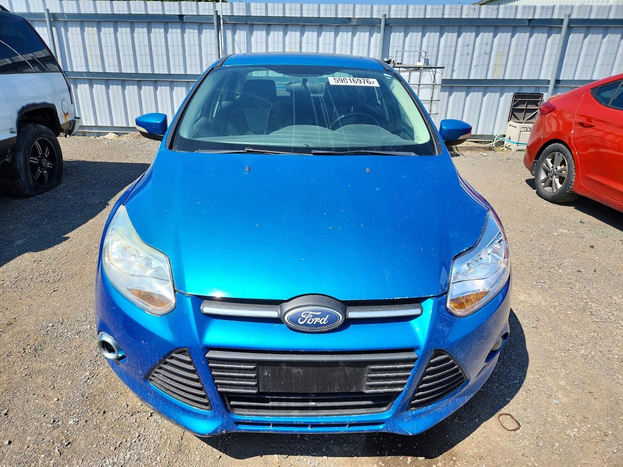 2014 Ford Focus Se Blue vin: 1FADP3F24EL328346