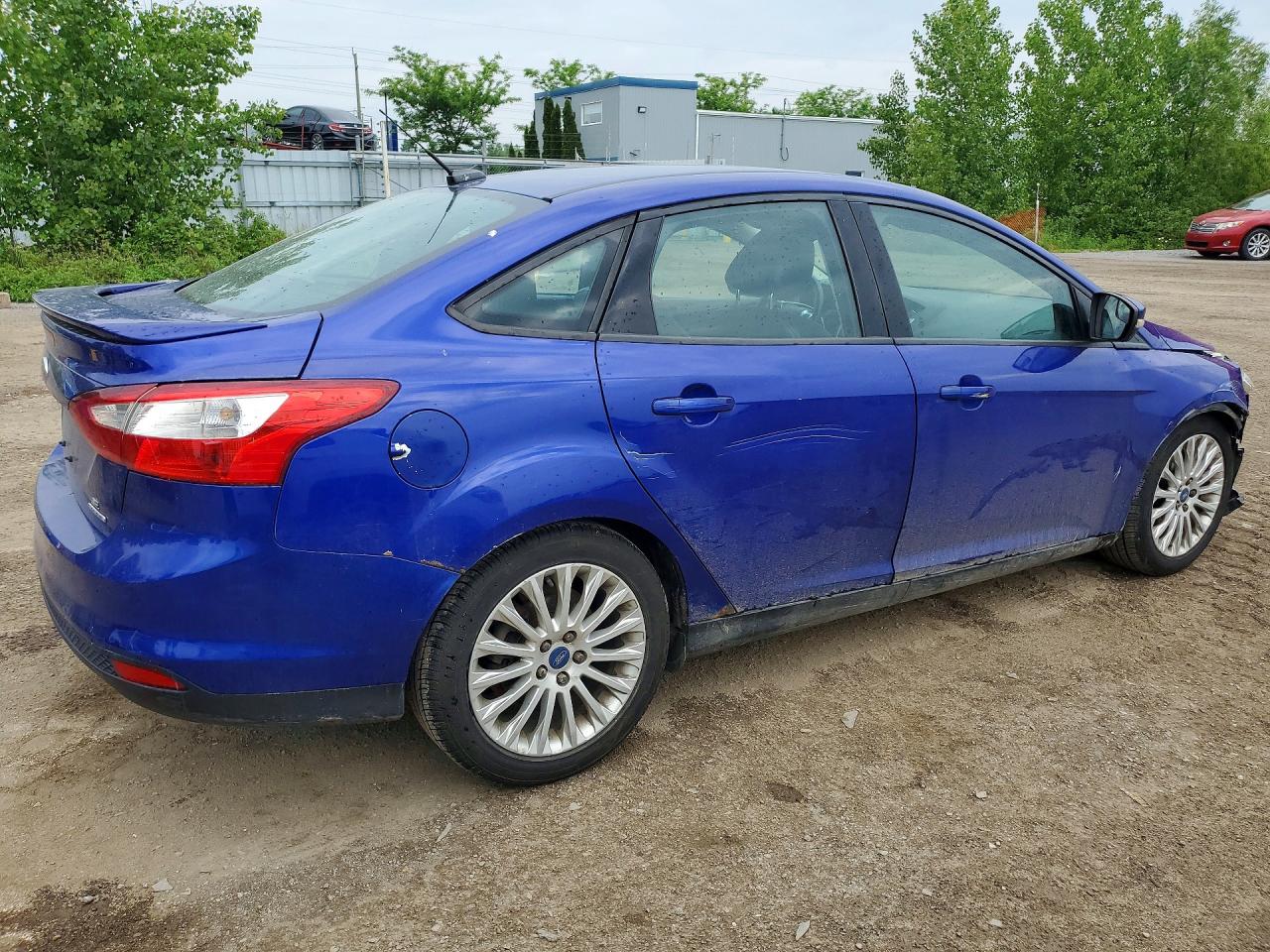 2014 Ford Focus Se Blue vin: 1FADP3F24EL358463