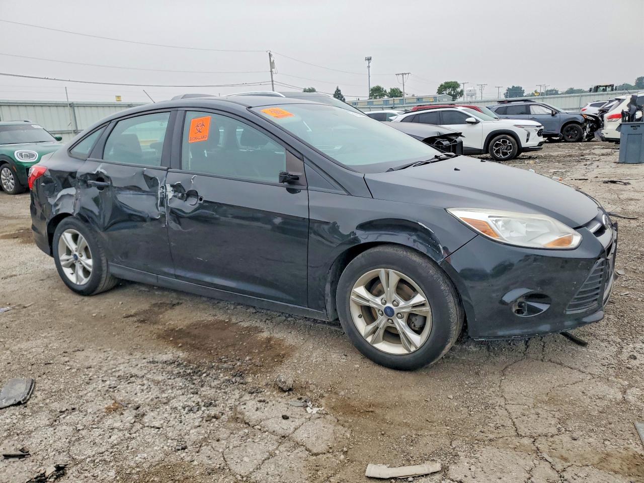 2014 Ford Focus Se Black vin: 1FADP3F24EL363985