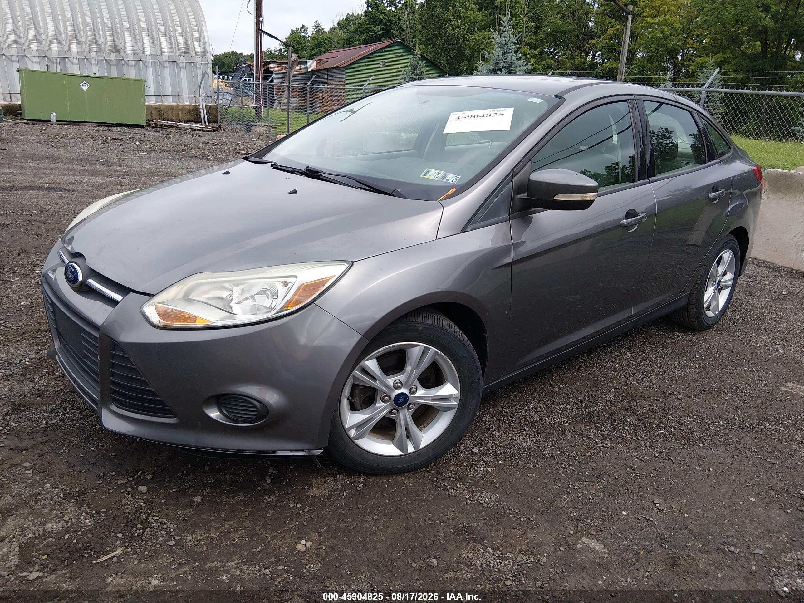 2014 Ford Focus Se Gray vin: 1FADP3F24EL366711